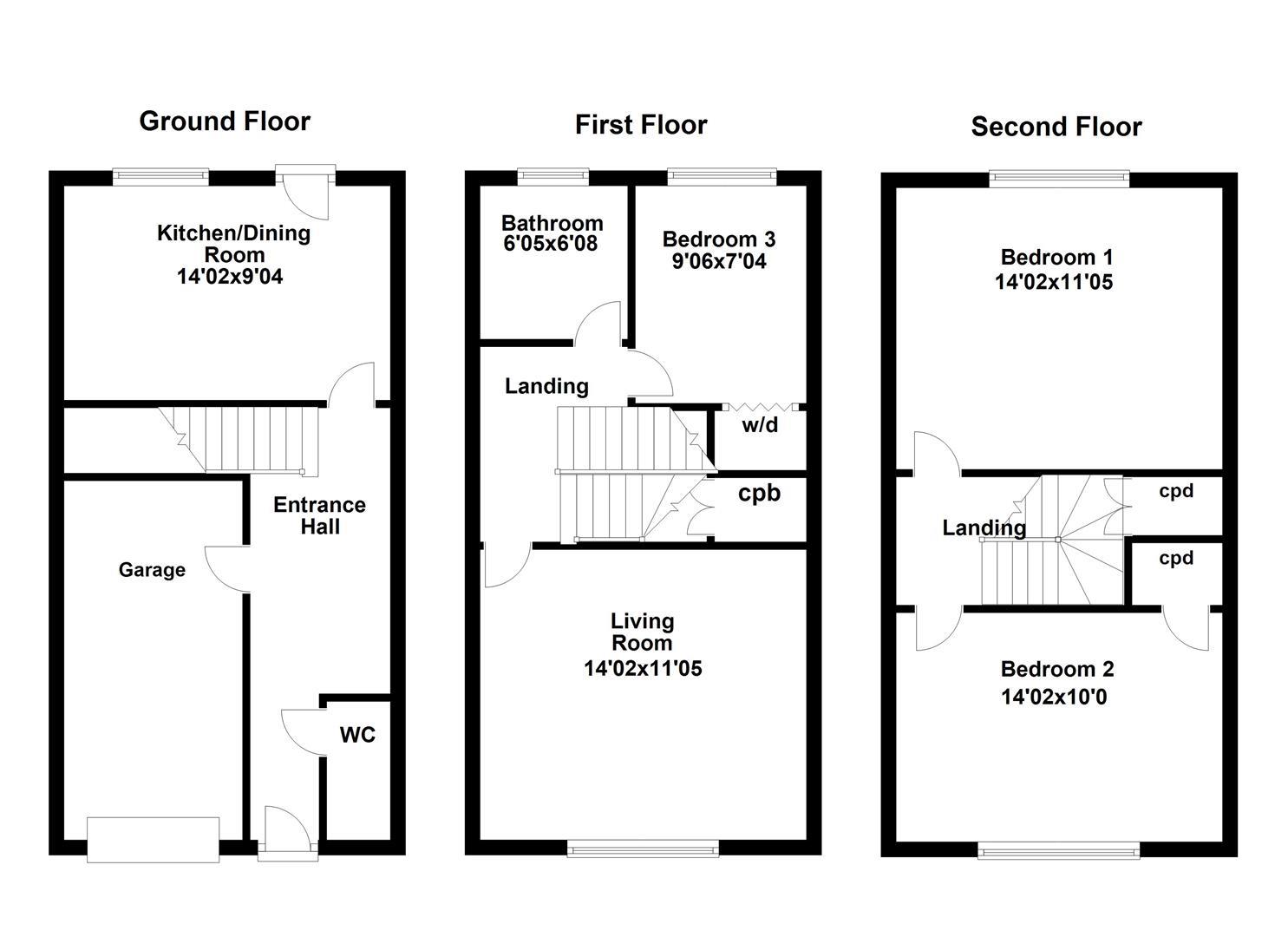 10, Teviot Close, Corby floorplan