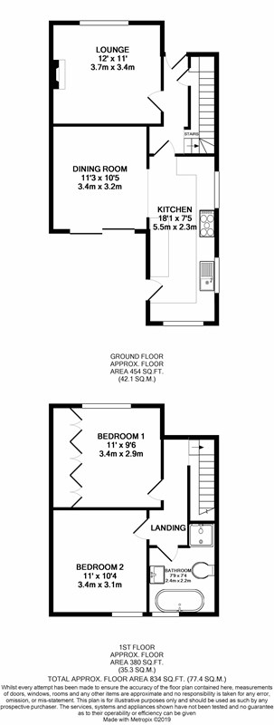 2 Bedrooms Semi-detached house for sale in Leas Road, Warlingham CR6