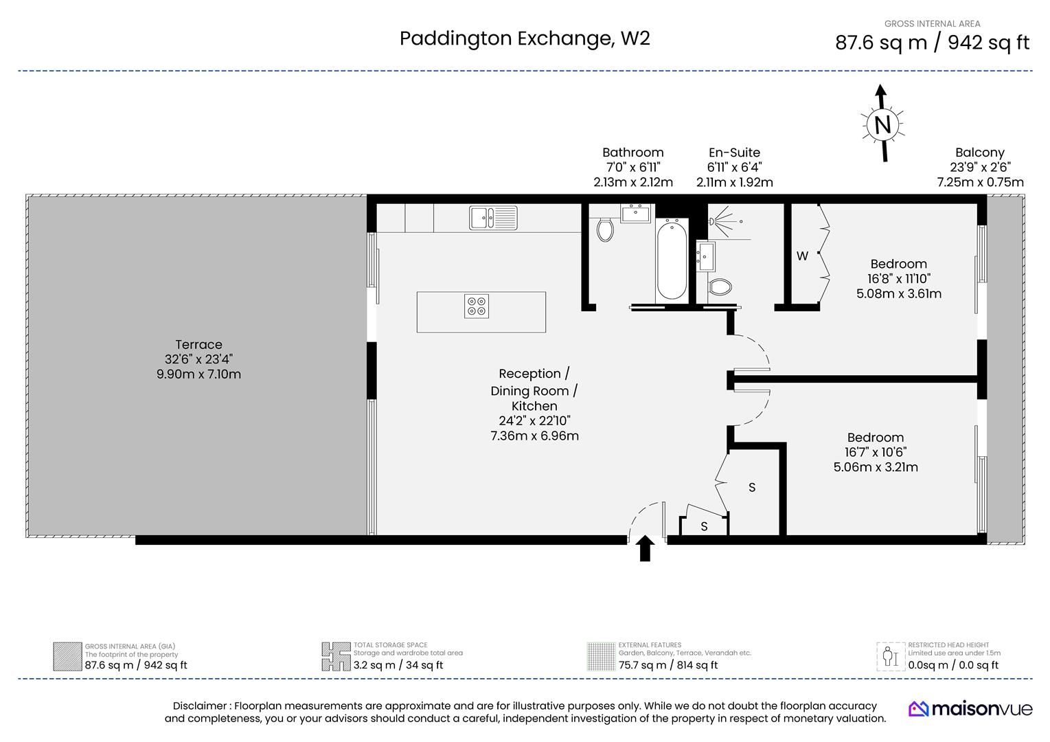 Hermitage Street, London floorplan