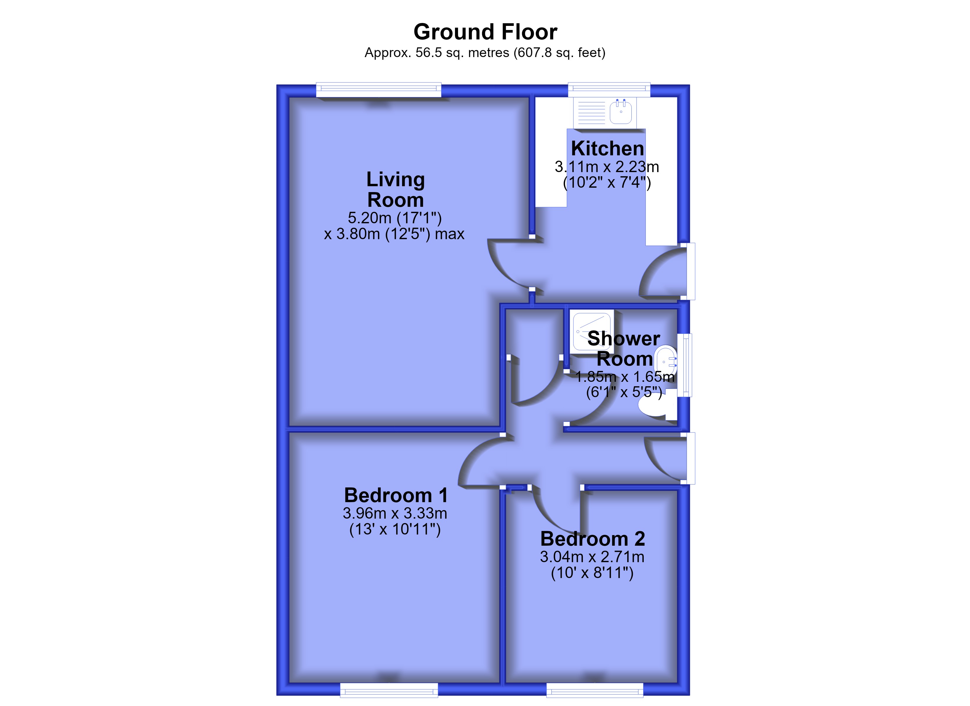 180, Haslingden Road, Lancashire floorplan