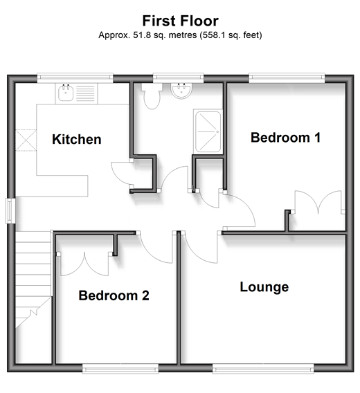 West Street Wroxall, Ventnor floorplan