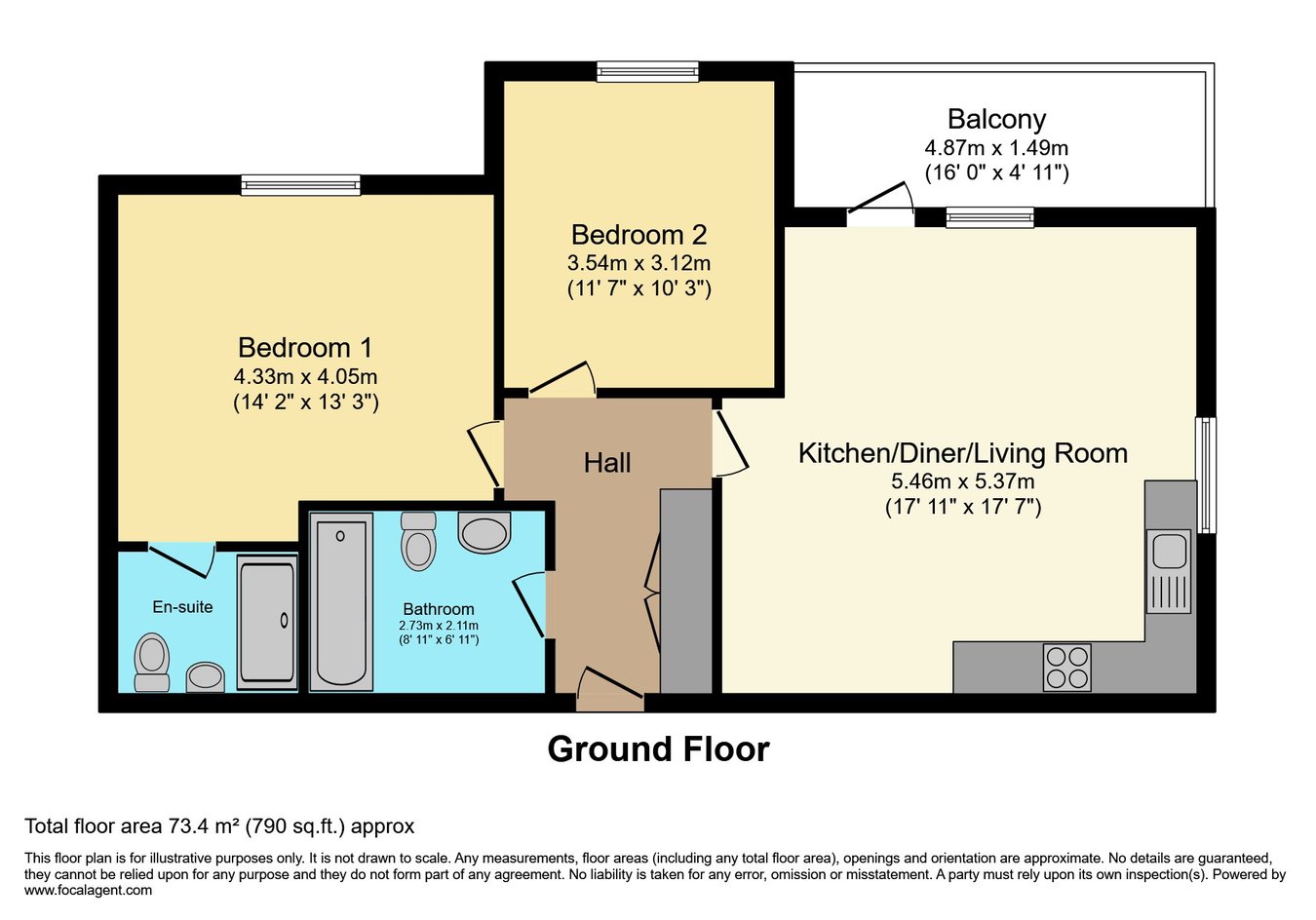 5 Daubenton House, Havelock Road, Southall floorplan