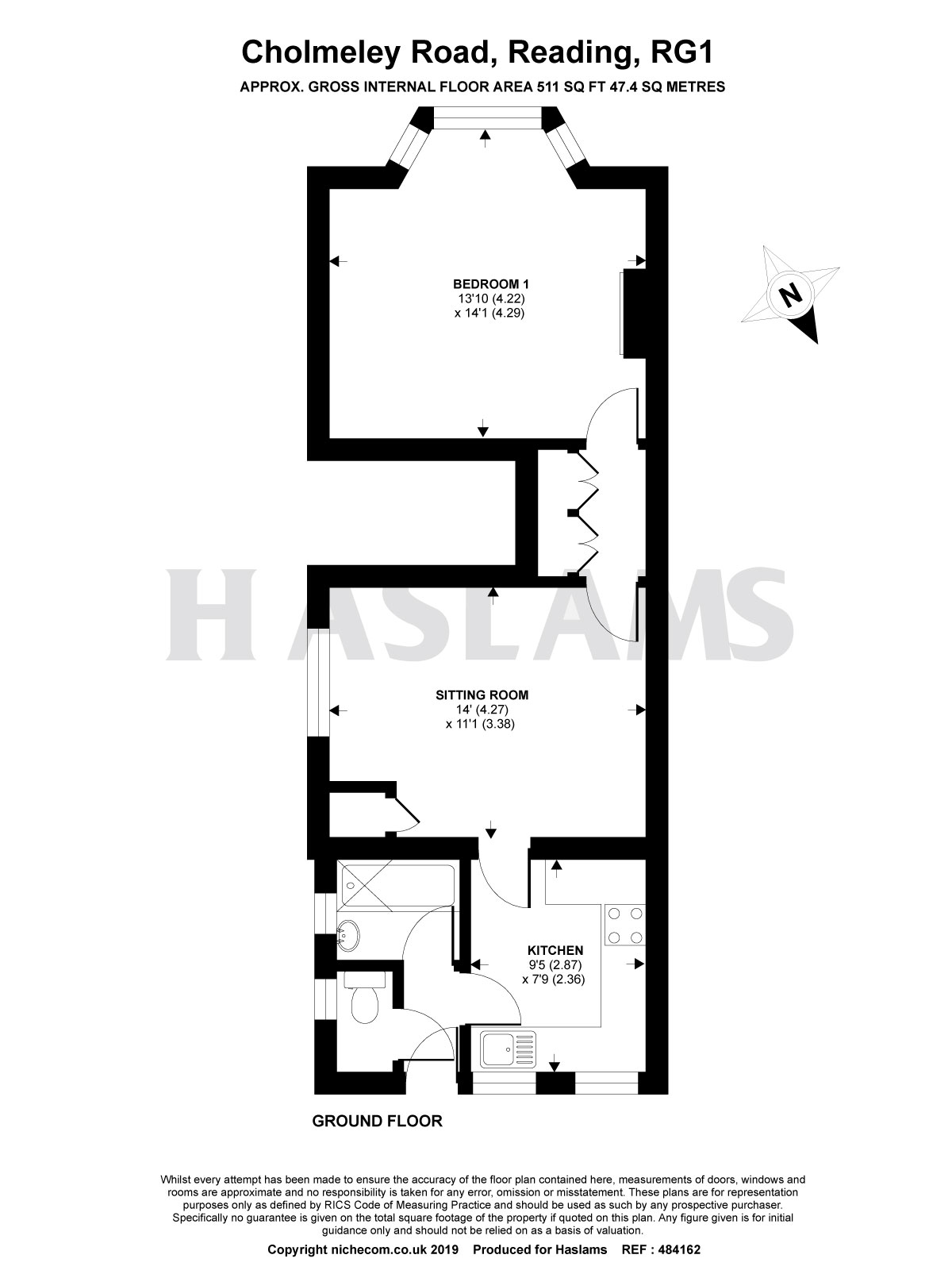 1 Bedrooms Maisonette for sale in Cholmeley Road, Reading RG1