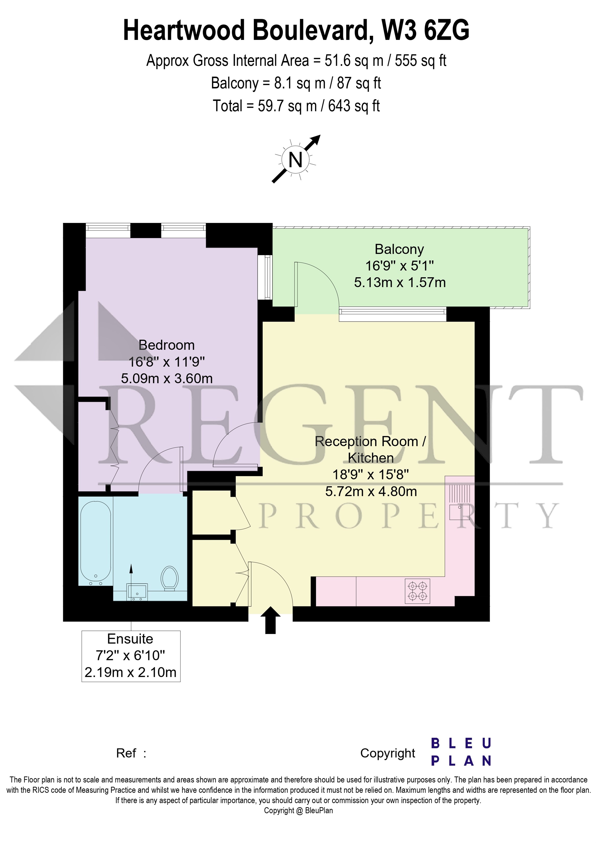 77, Silverleaf House, Heartwood Boulevard, London floorplan