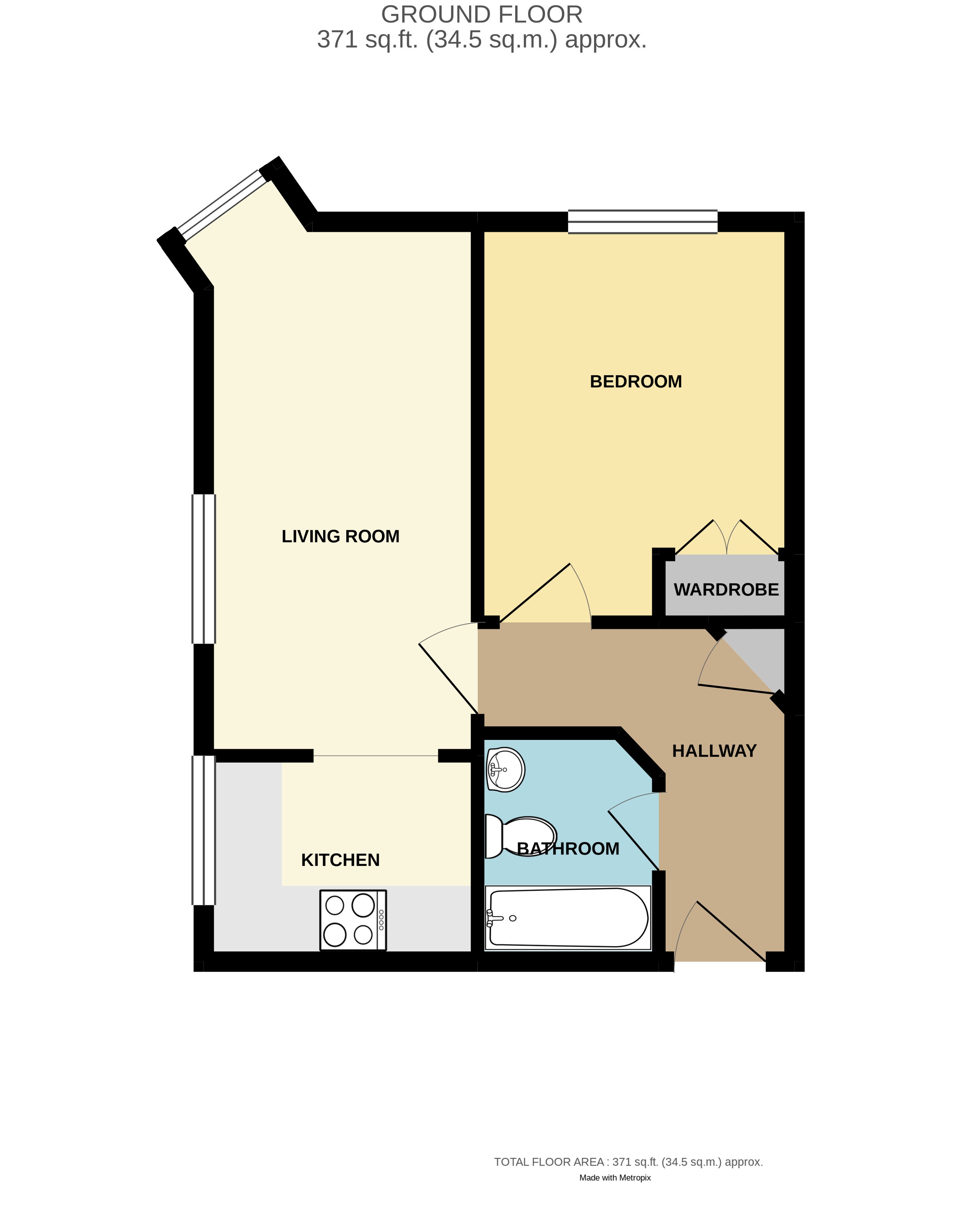 Pooler Close, Wellington, Telford, TF1 2HP  floorplan