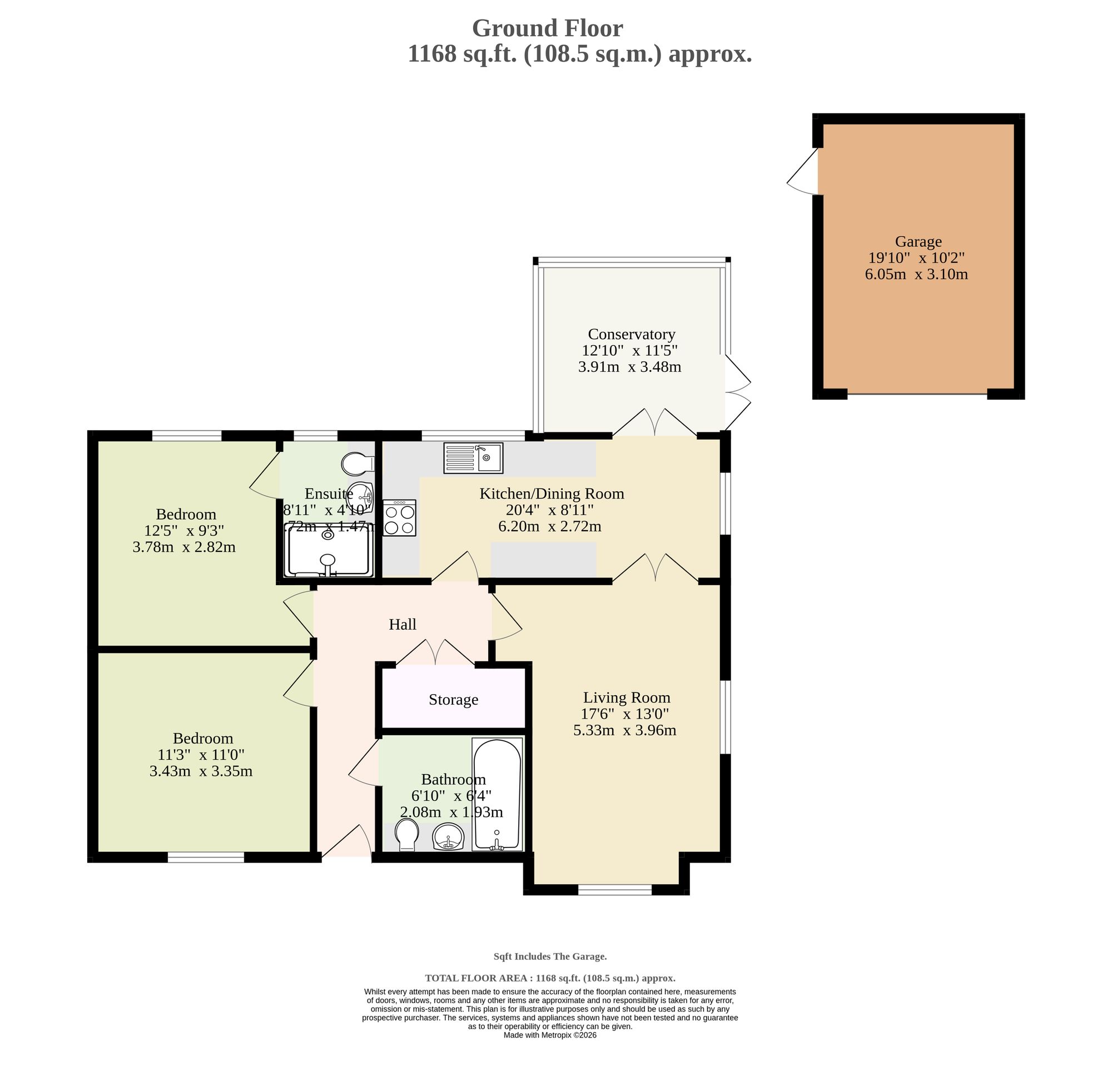 23 Kestrel Road, Great Yarmouth floorplan
