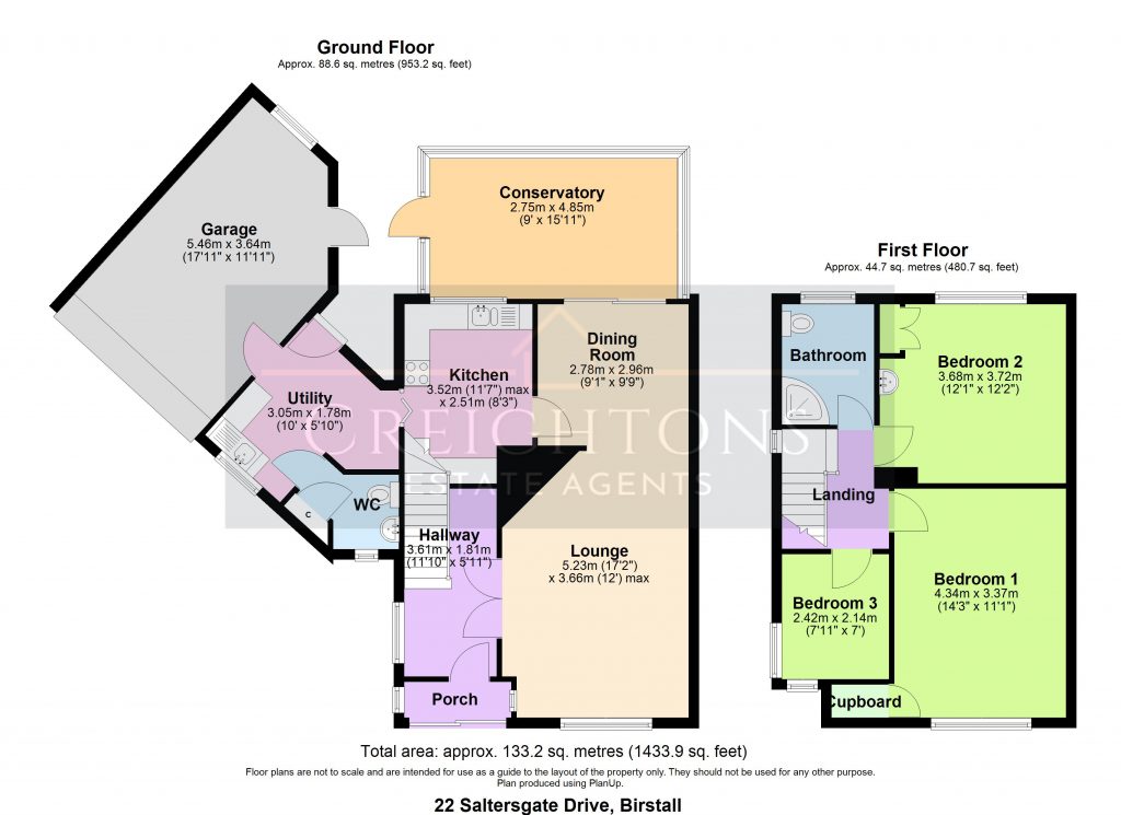 22, Saltersgate Drive, Leicester floorplan