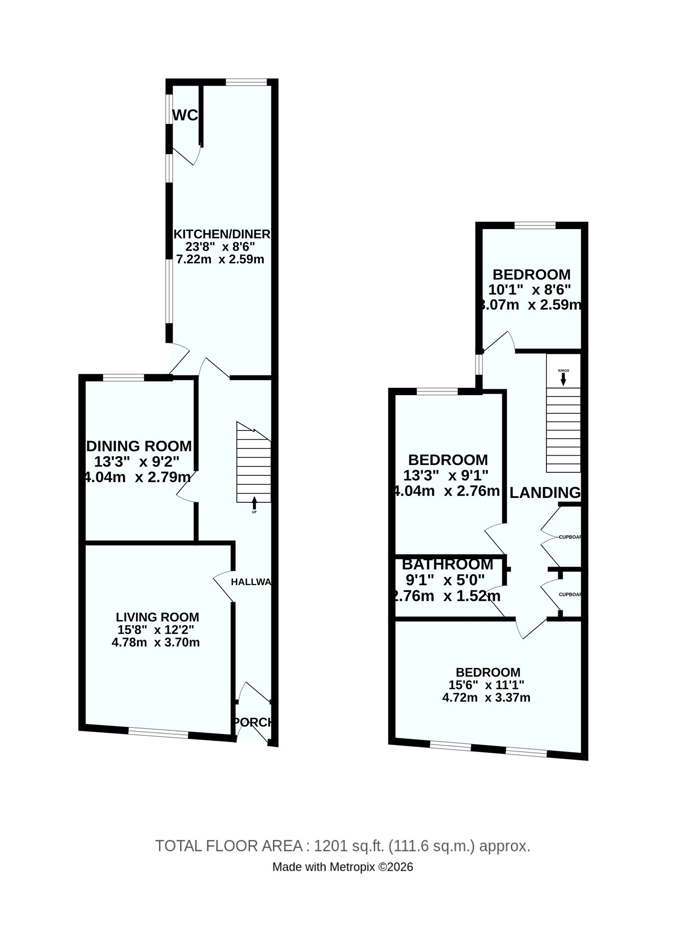 2 Beyrout Cottages,, Plymouth, Devon floorplan