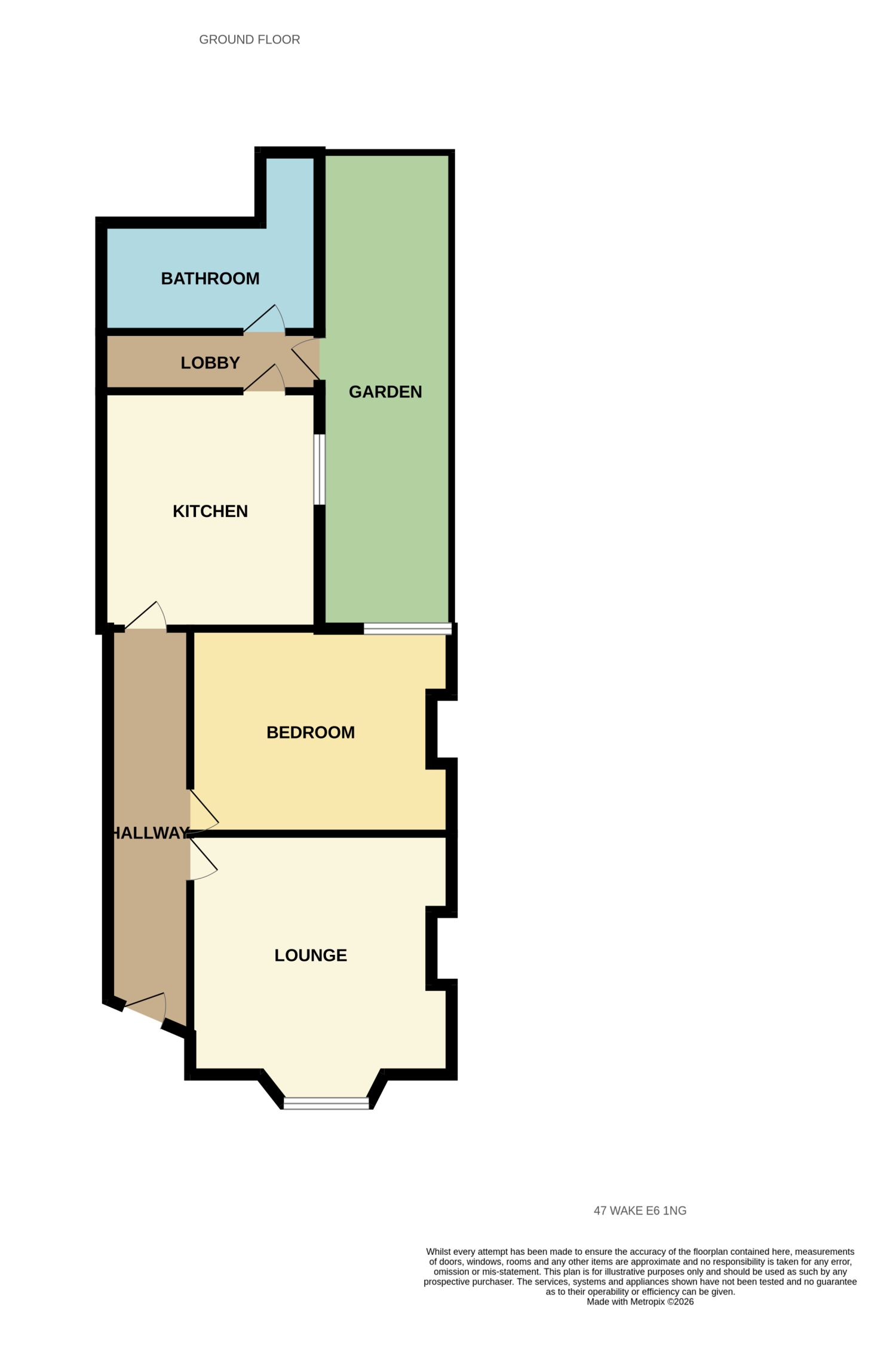 47, Wakefield Street, London floorplan