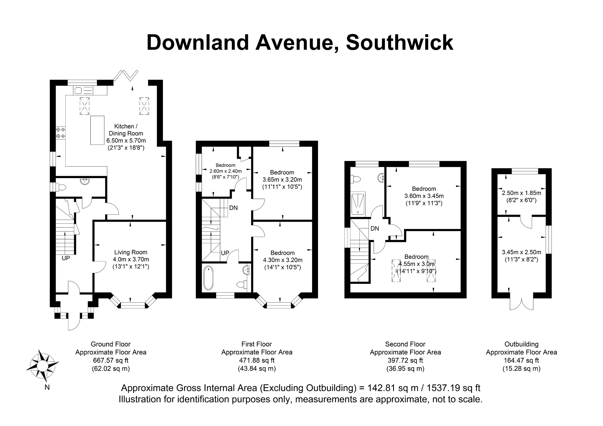 28 Downland Avenue, Southwick, West Sussex floorplan