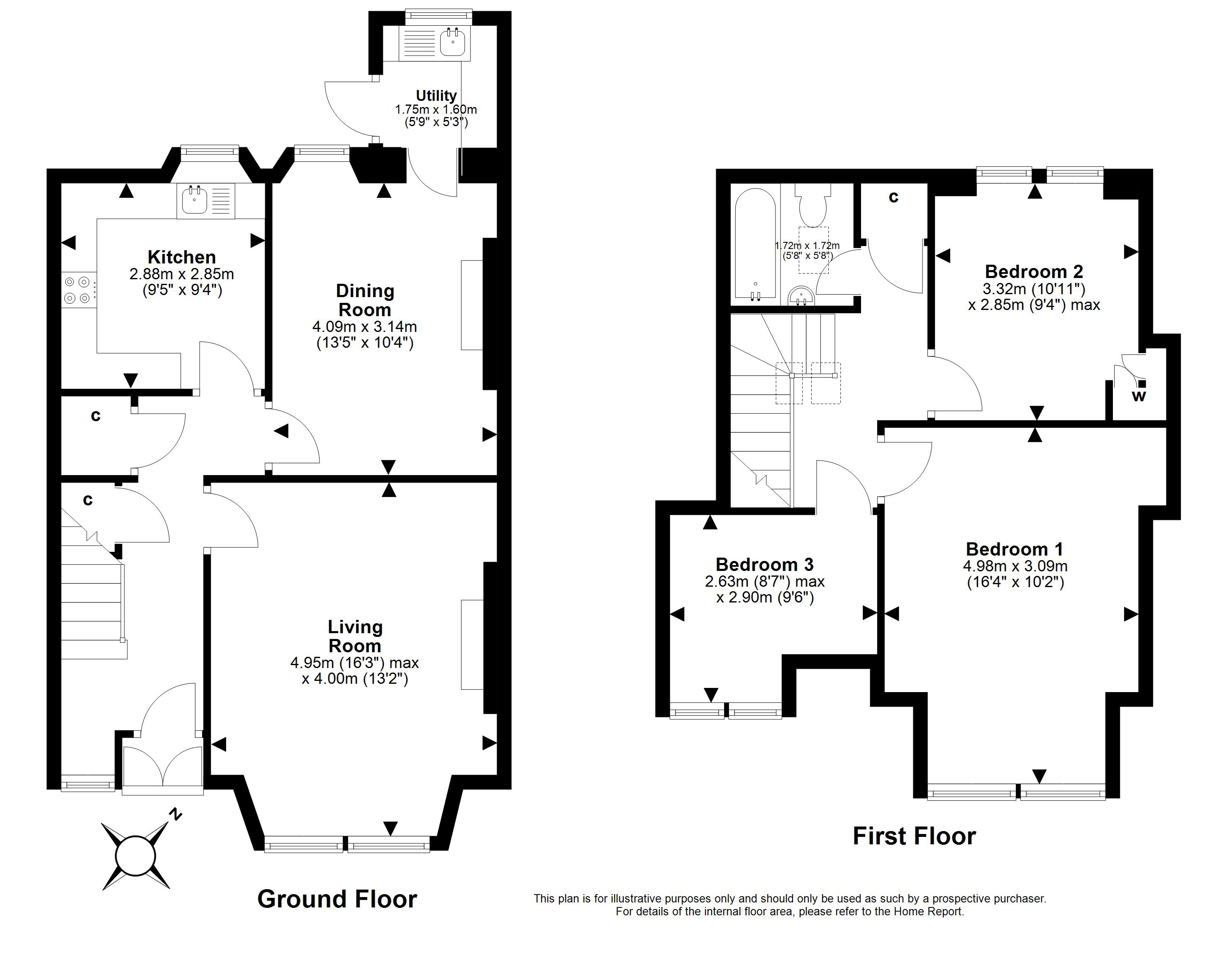 36, Cambridge Avenue, Edinburgh floorplan