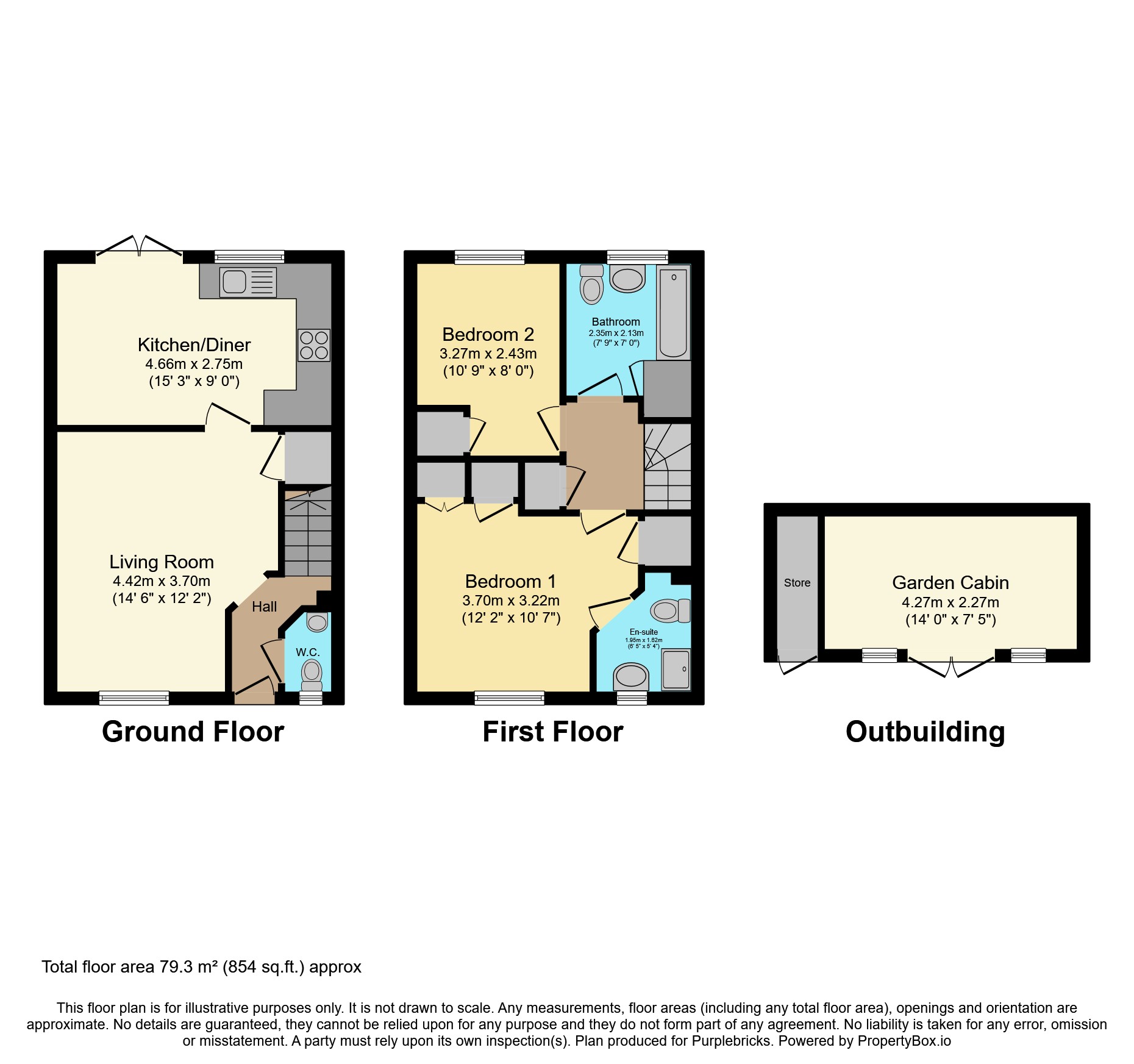 6, Emerald Road, Crawley floorplan