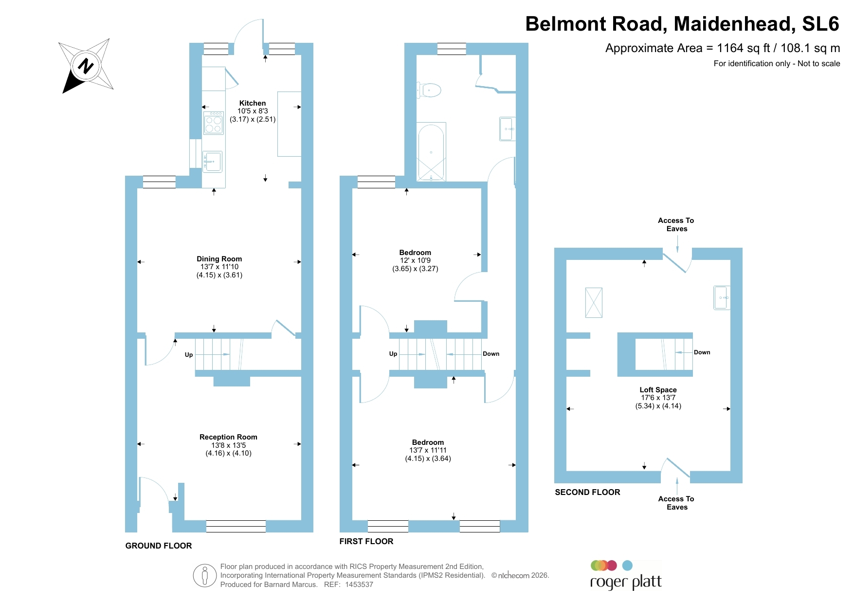 75, Belmont Road, Maidenhead floorplan