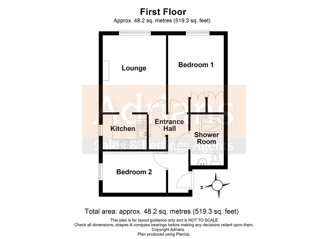 9, Roberts Court, Baddow Road, Chelmsford floorplan
