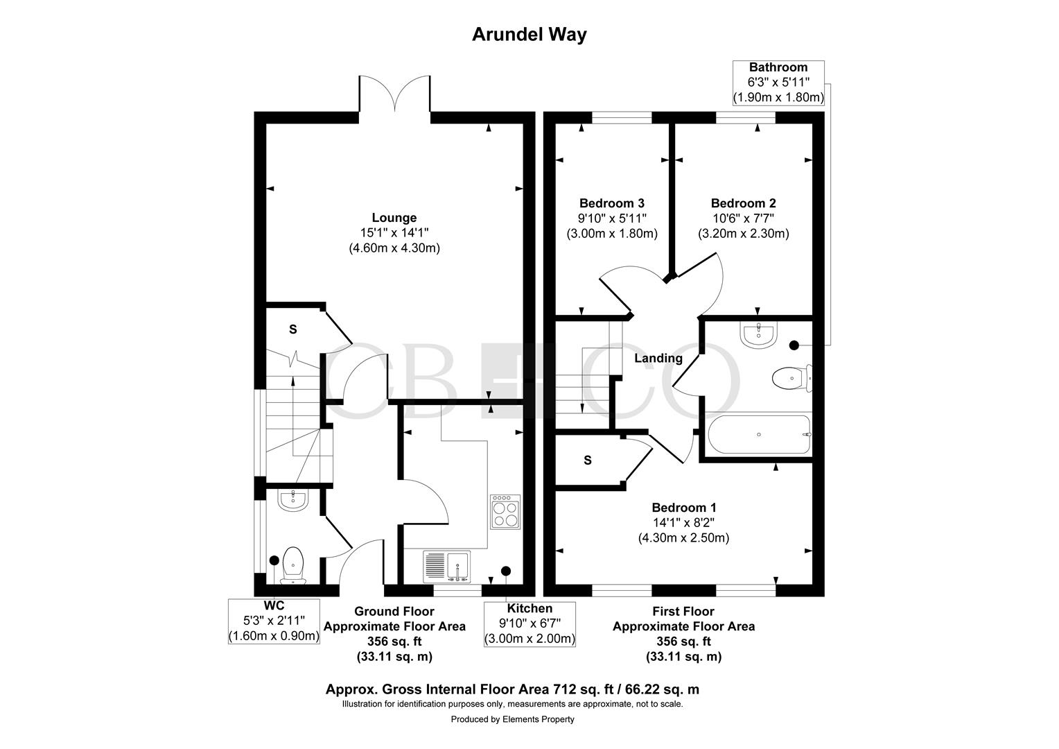 12, Arundel Way, Derby floorplan