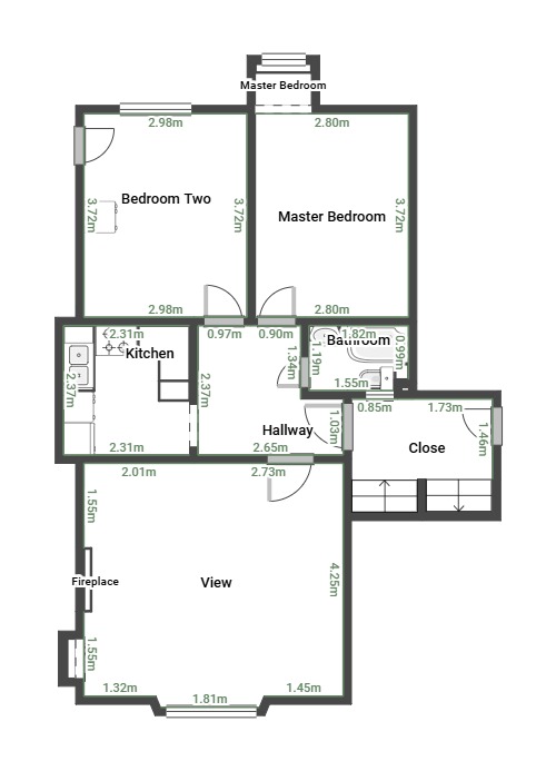 c, 22, Wellington Street, Greenock floorplan