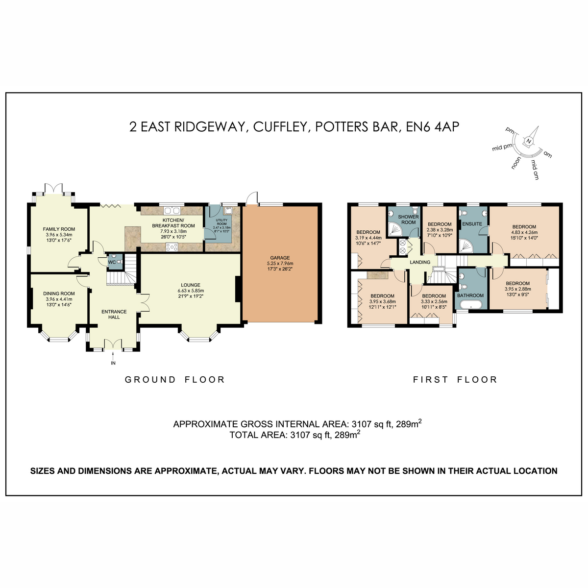 2, East Ridgeway, Cuffley floorplan
