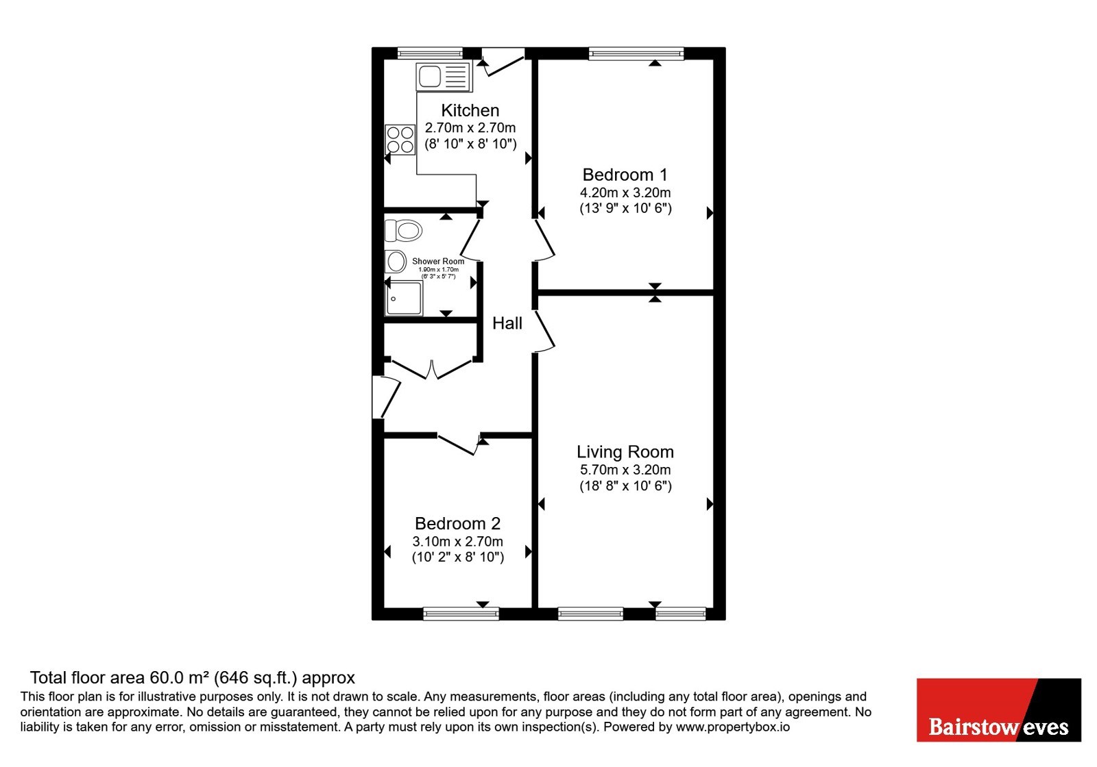 14, Tudor Court, Nottingham floorplan