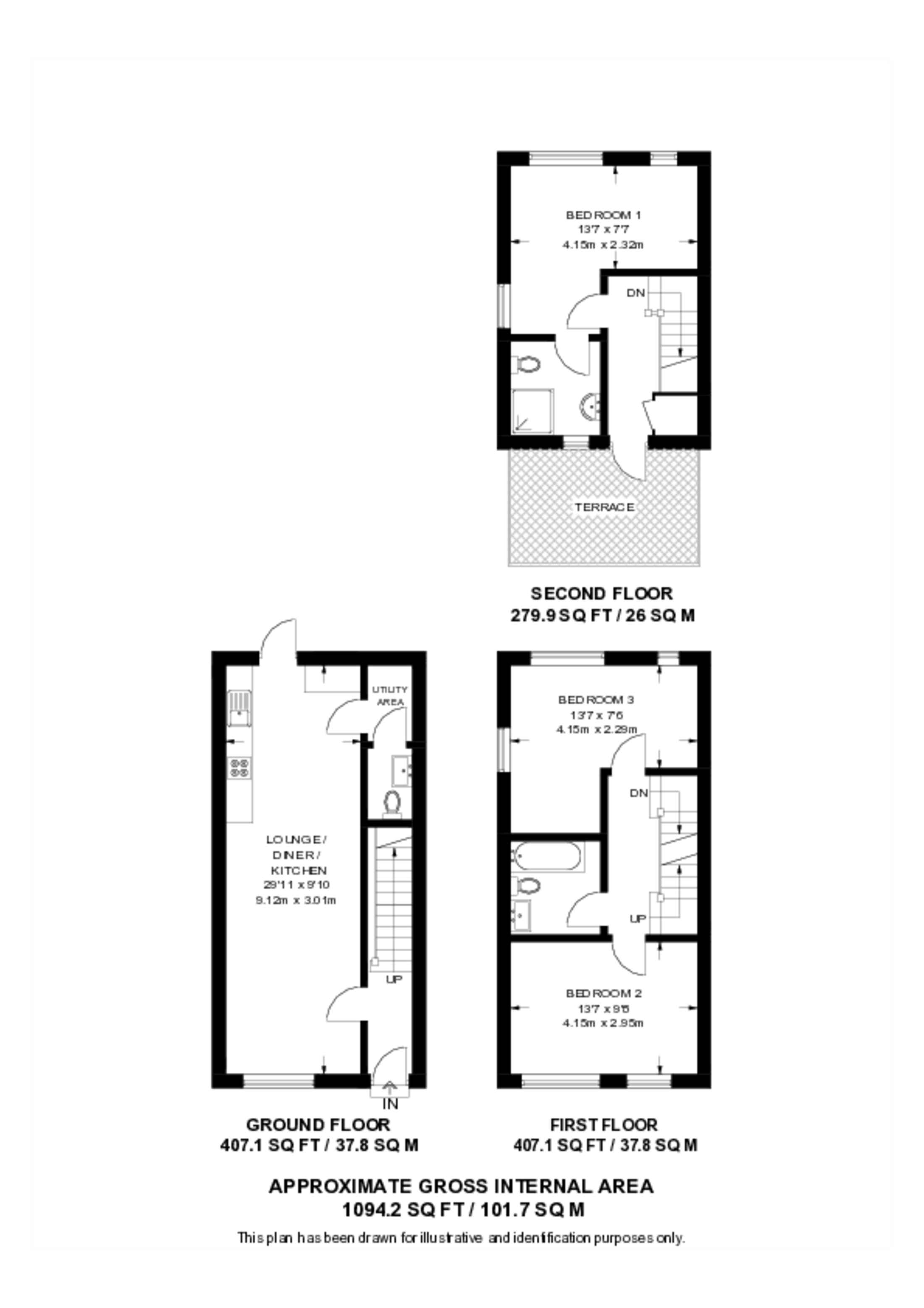 Inkwell Avenue, WD18, Watford floorplan