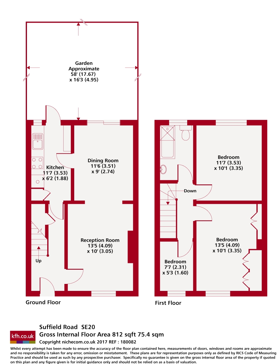 18A, Suffield Road, London floorplan