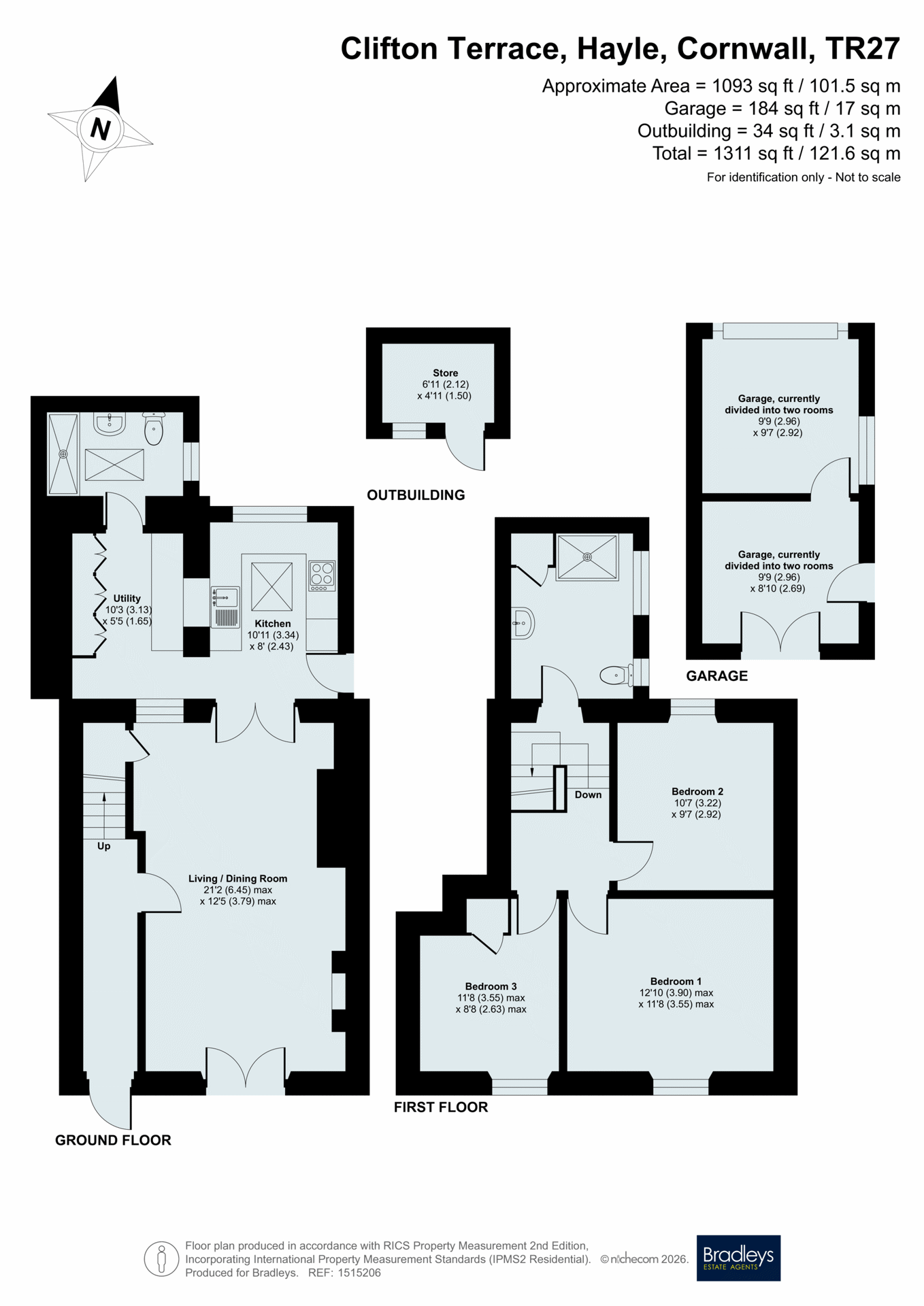 16, Clifton Terrace, Cornwall floorplan