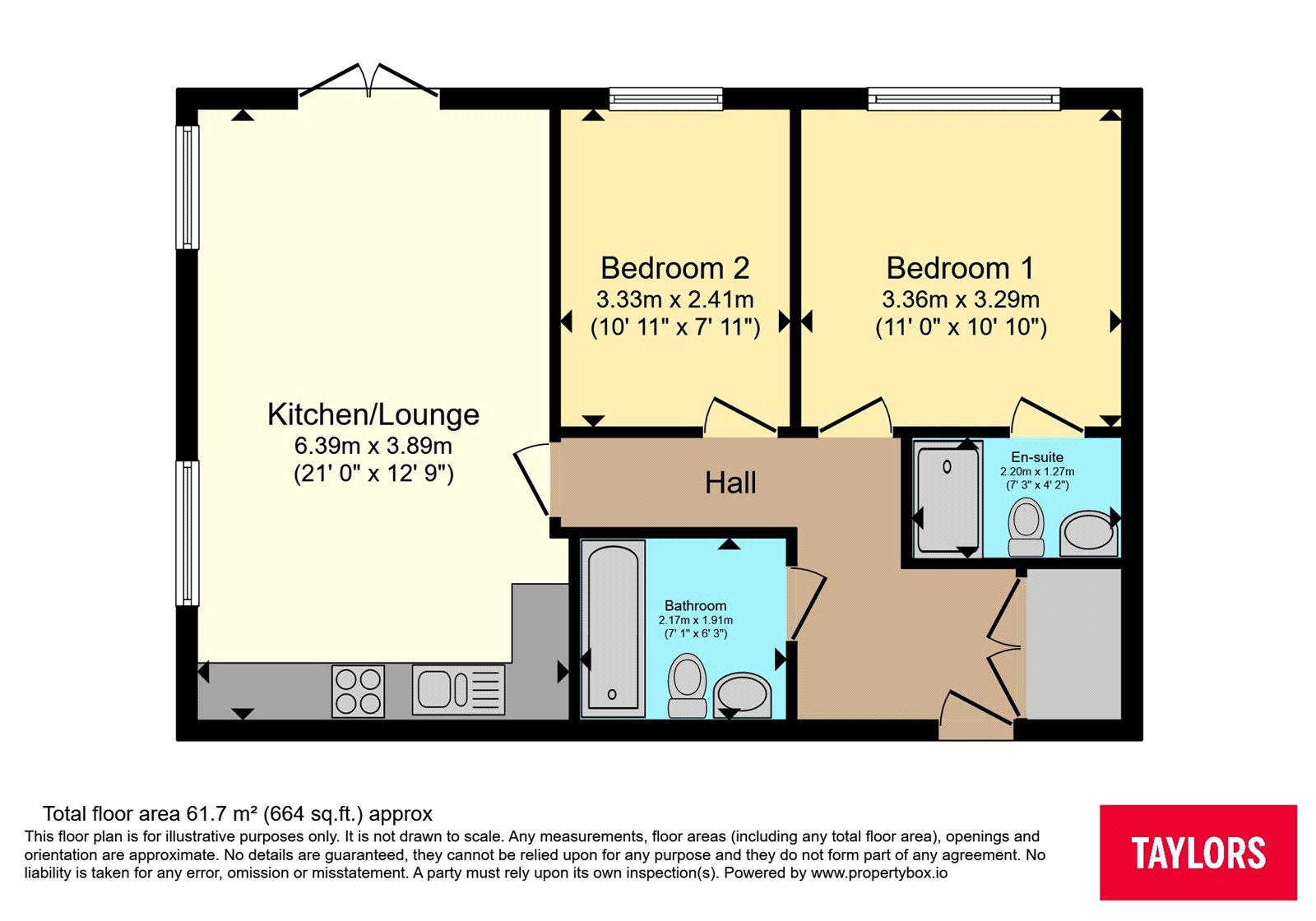 9 Copeland House,, Giles Crescent, Hertfordshire floorplan