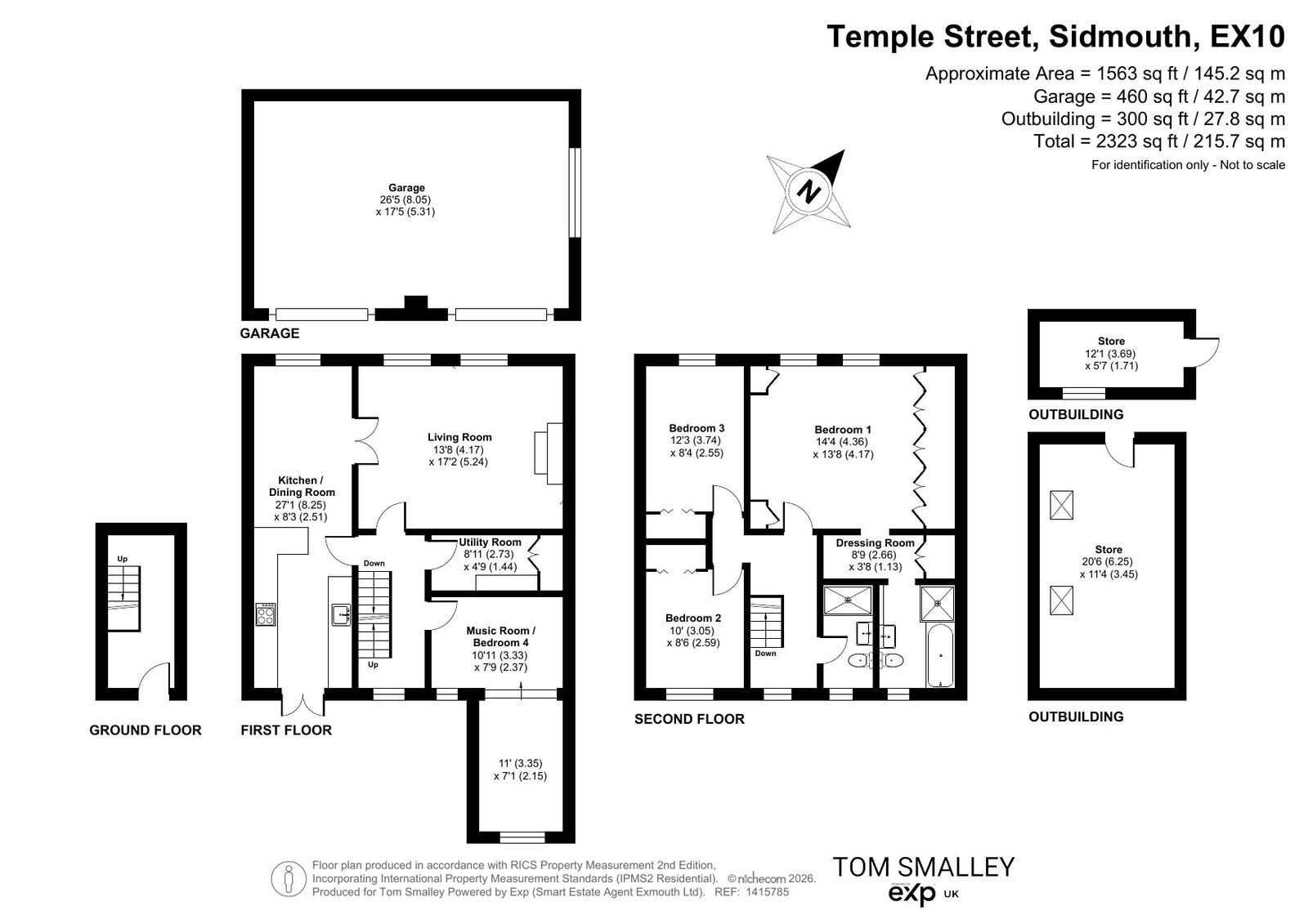 Petherton House,116, Temple Street, Sidmouth floorplan