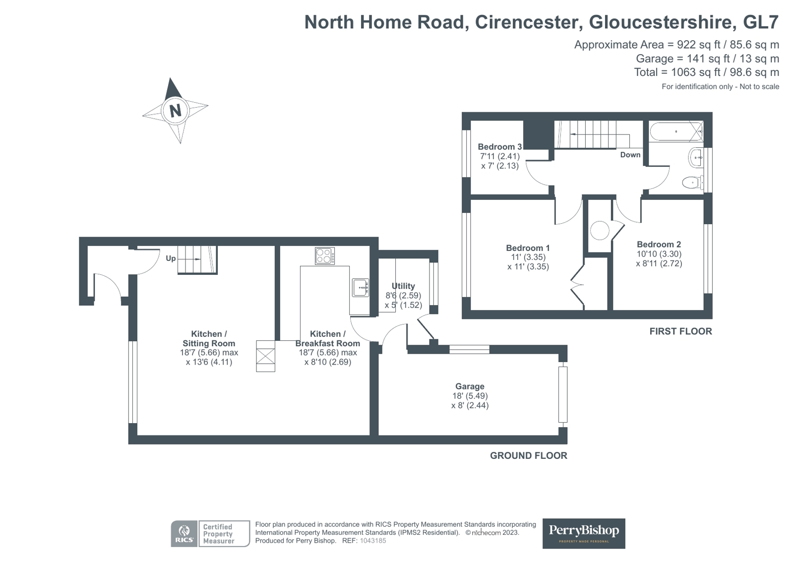 North Home Road, Cirencester, Gloucestershire GL7, 3 bedroom terraced