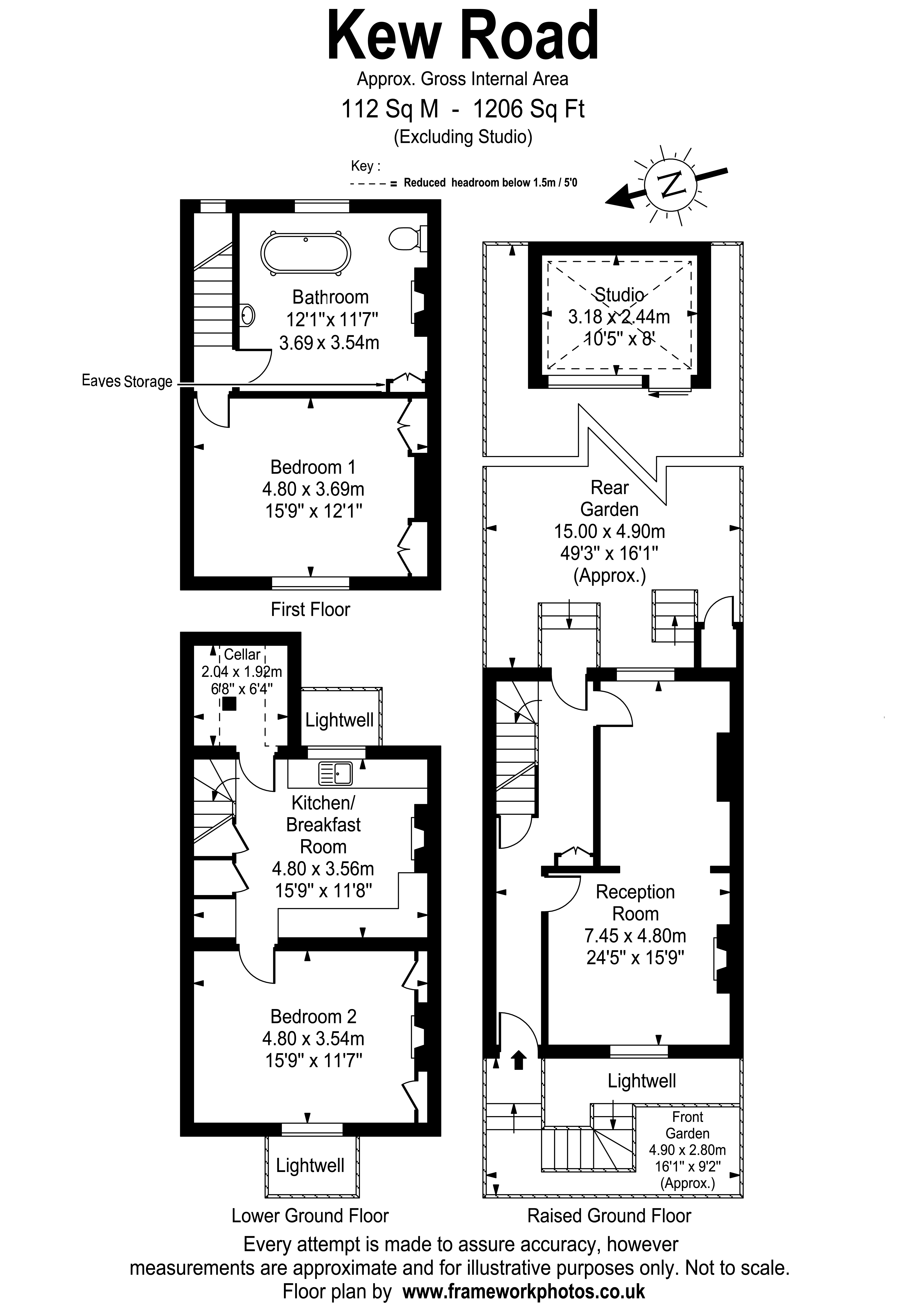 302, Kew Road, Surrey floorplan