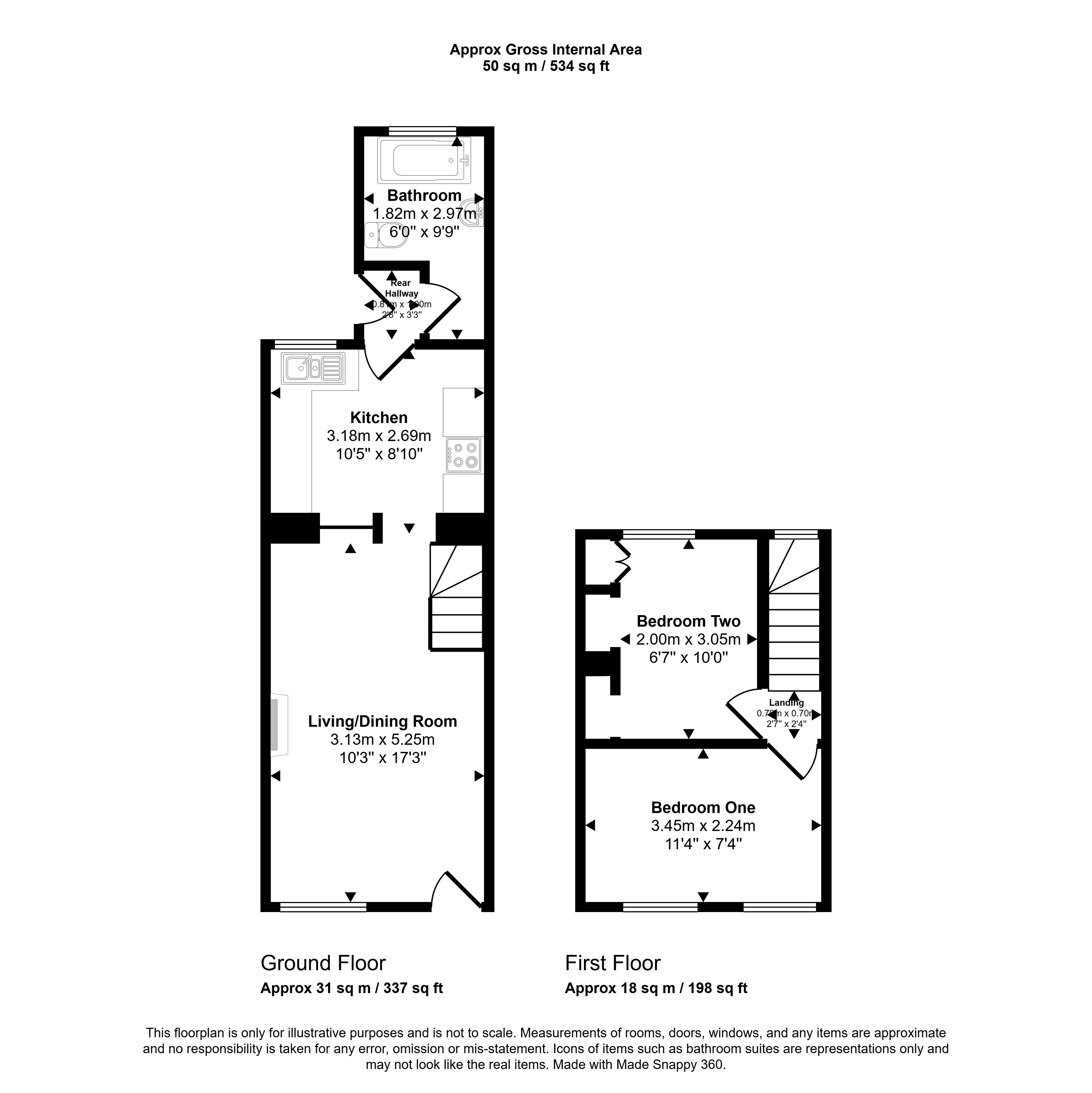 Phillip Street, Graig Pontypridd floorplan