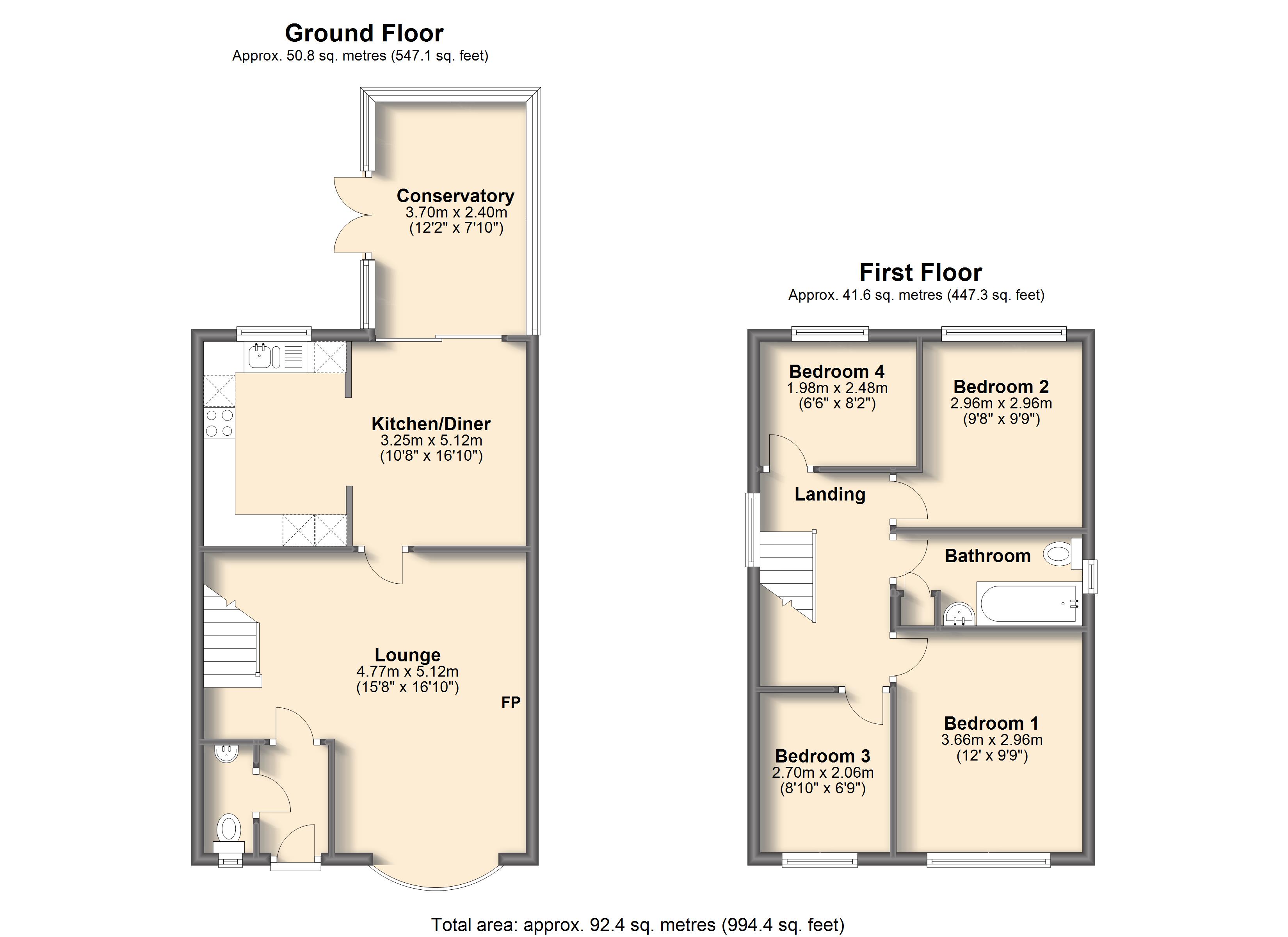 4 Bedrooms Detached house for sale in Hunloke View, Wingerworth, Chesterfield S42