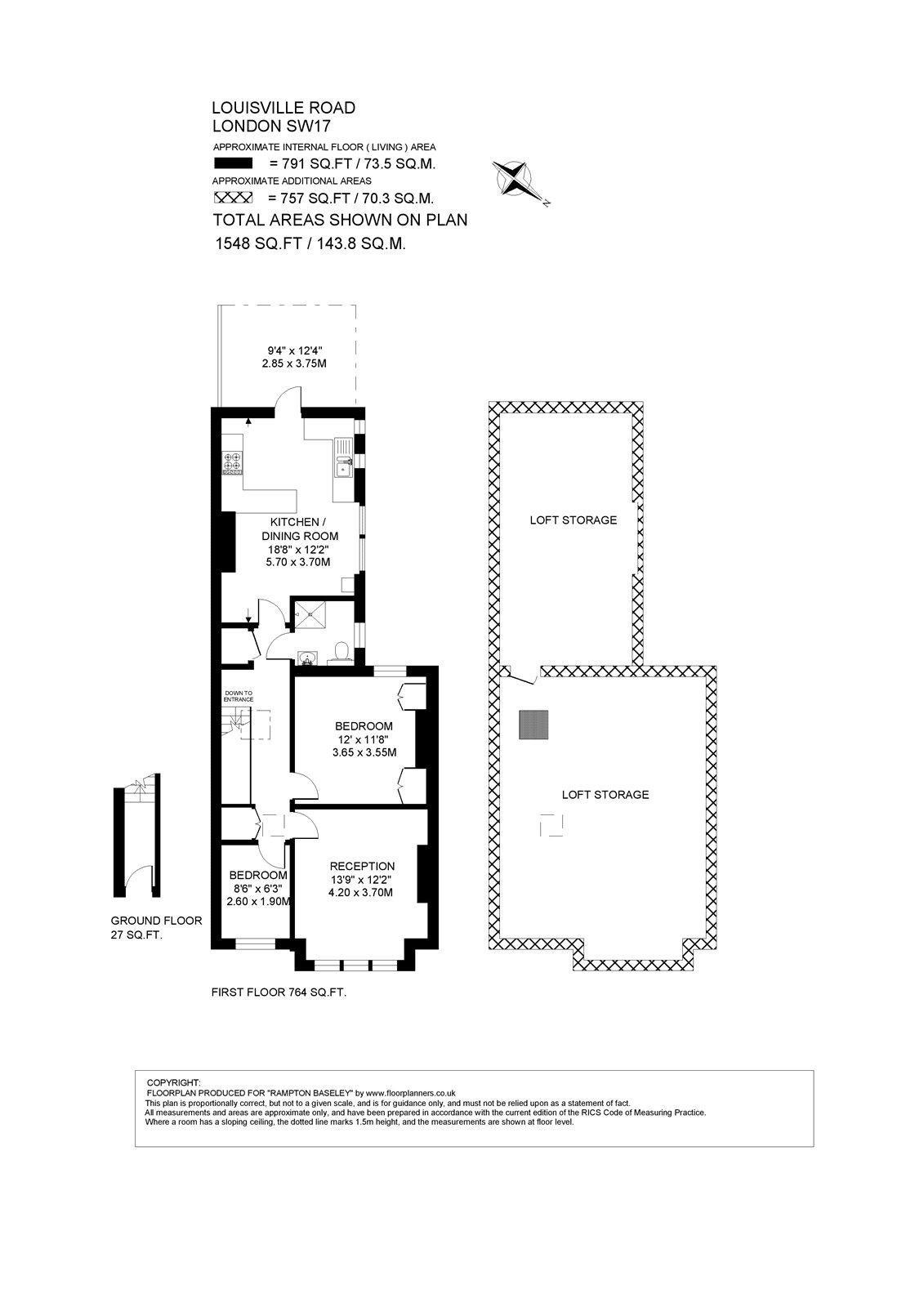30A, Louisville Road, London floorplan