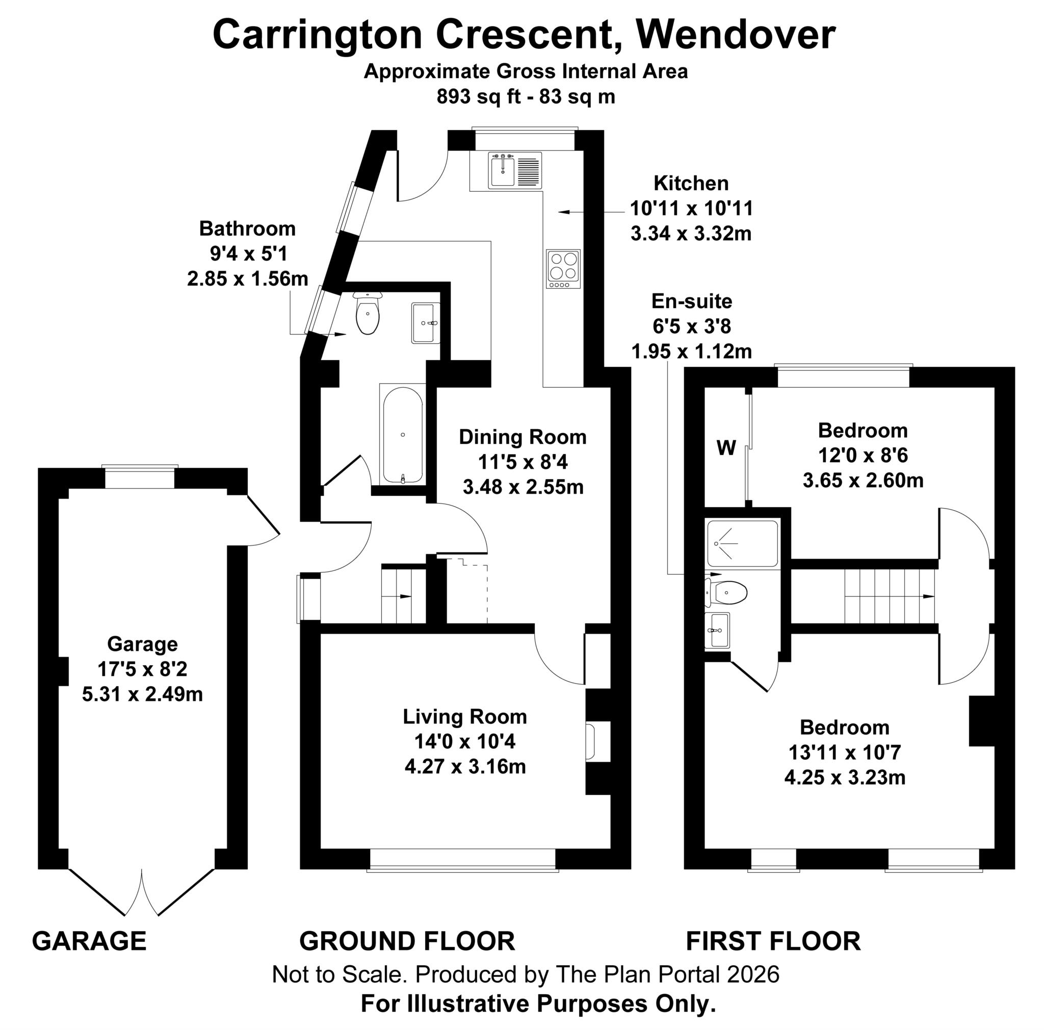 39, Carrington Crescent, Aylesbury floorplan