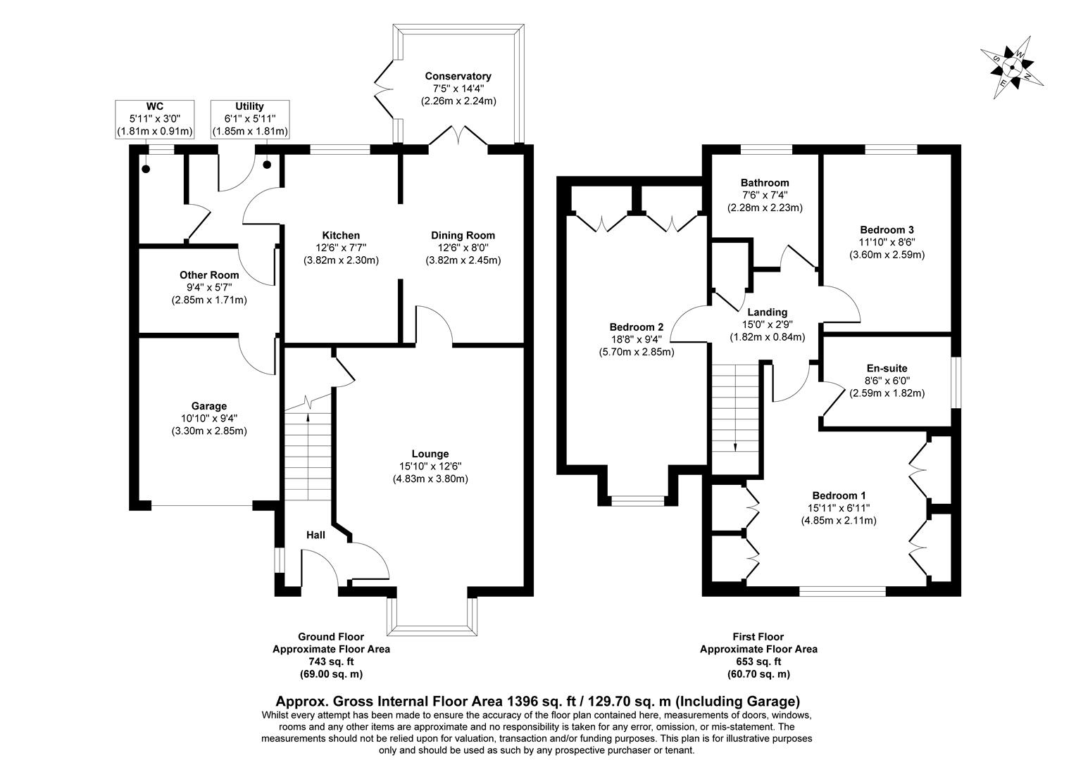 64, Owl Way, Huntingdon floorplan