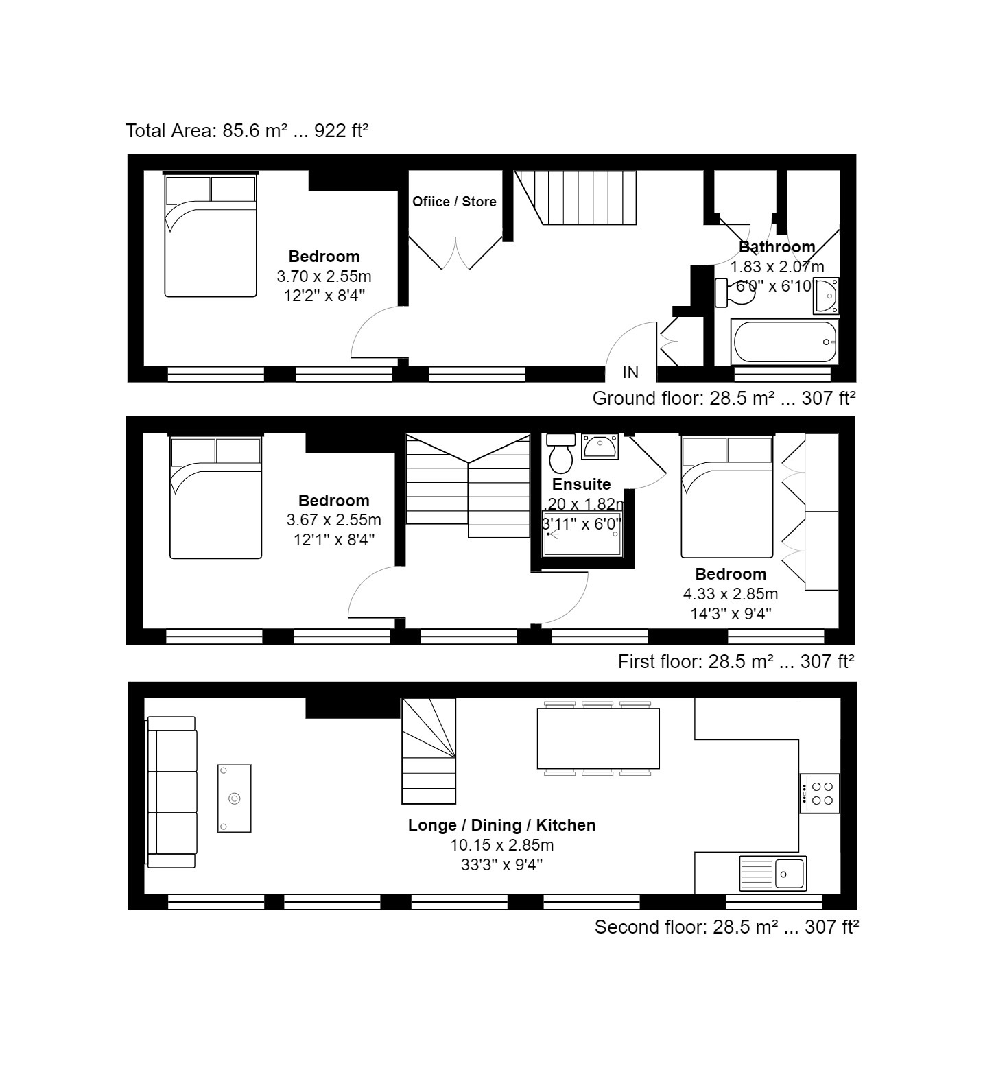 Unit 1, 36, Tenby Street, Birmingham floorplan
