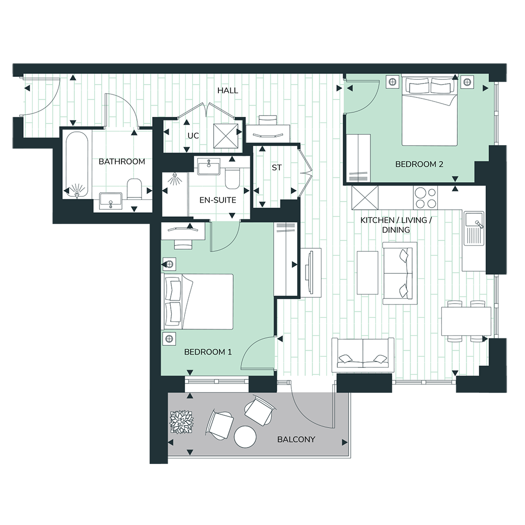 HA37544, 100 Woodgate Drive, London floorplan