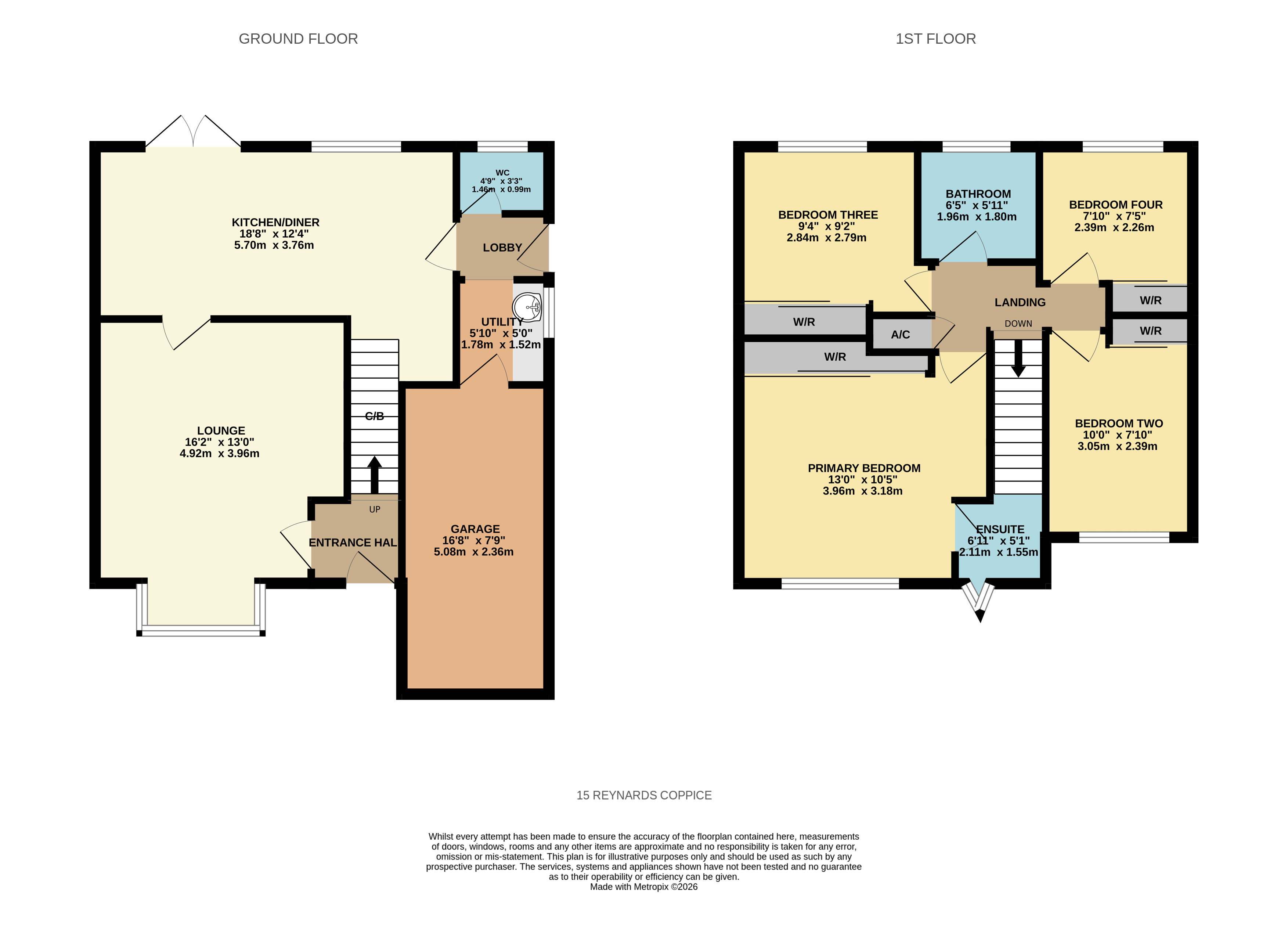 15, Reynards Coppice, Telford floorplan