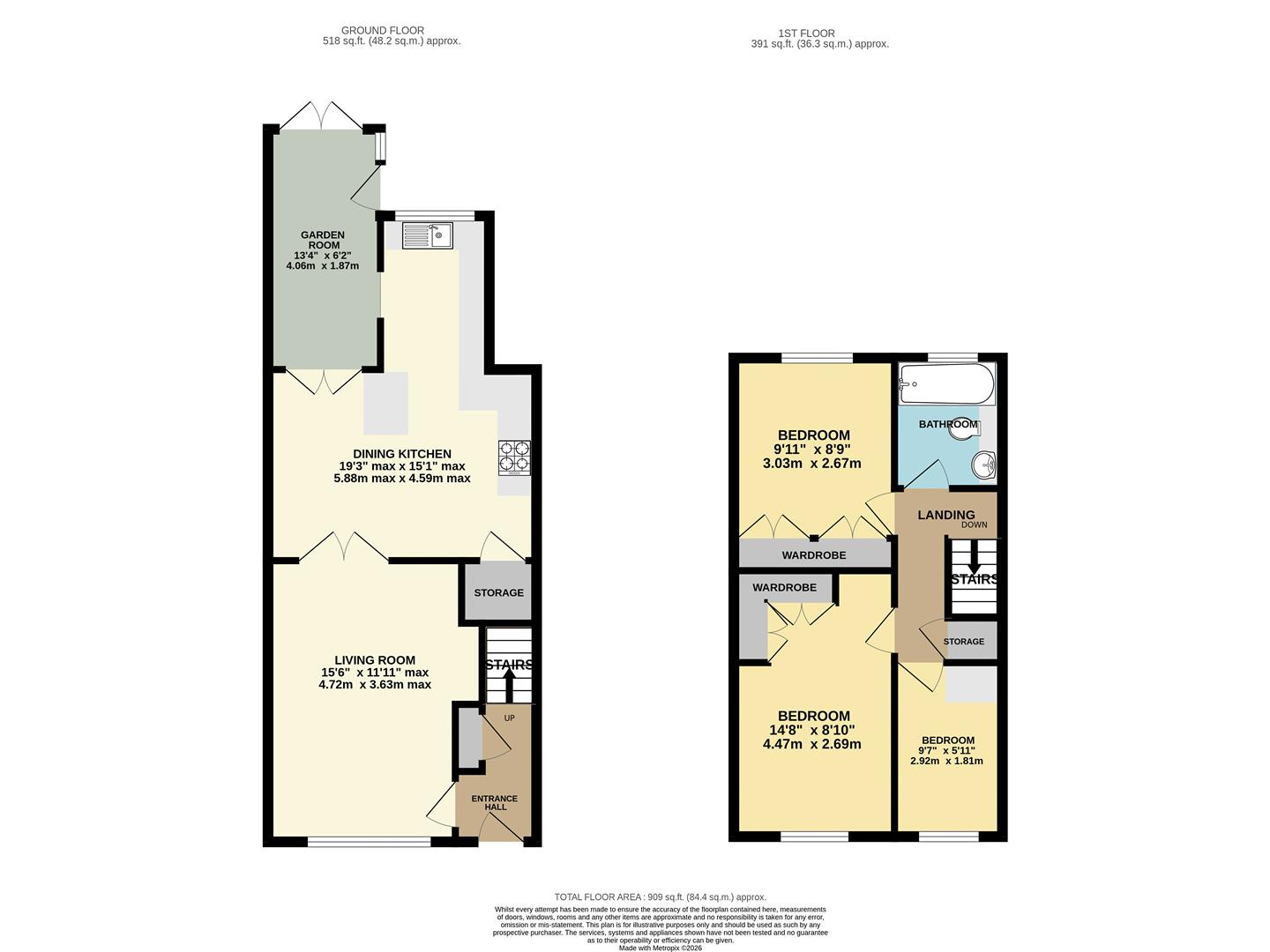 93, York Road, York floorplan
