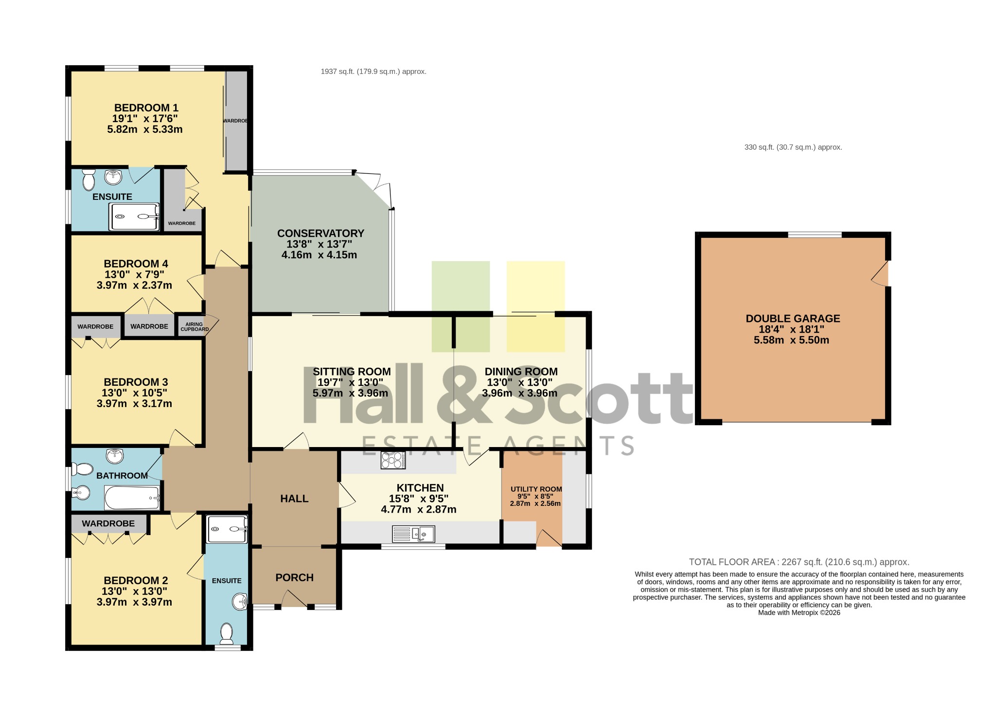 23 Moorlands, West Hill, Ottery St Mary floorplan