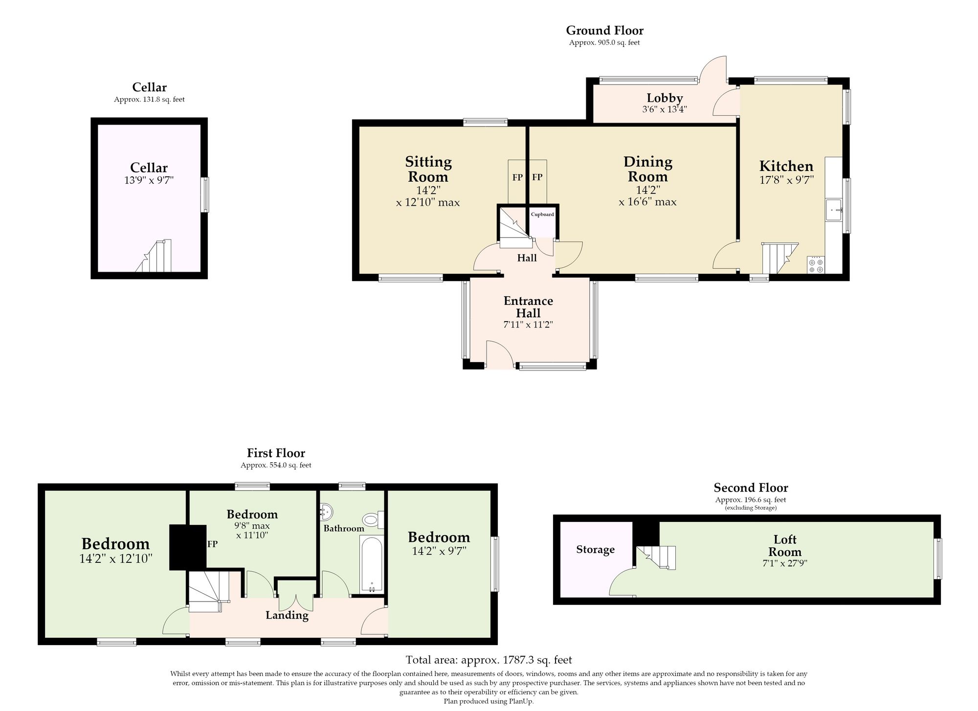 High House Church Hill, Eye floorplan