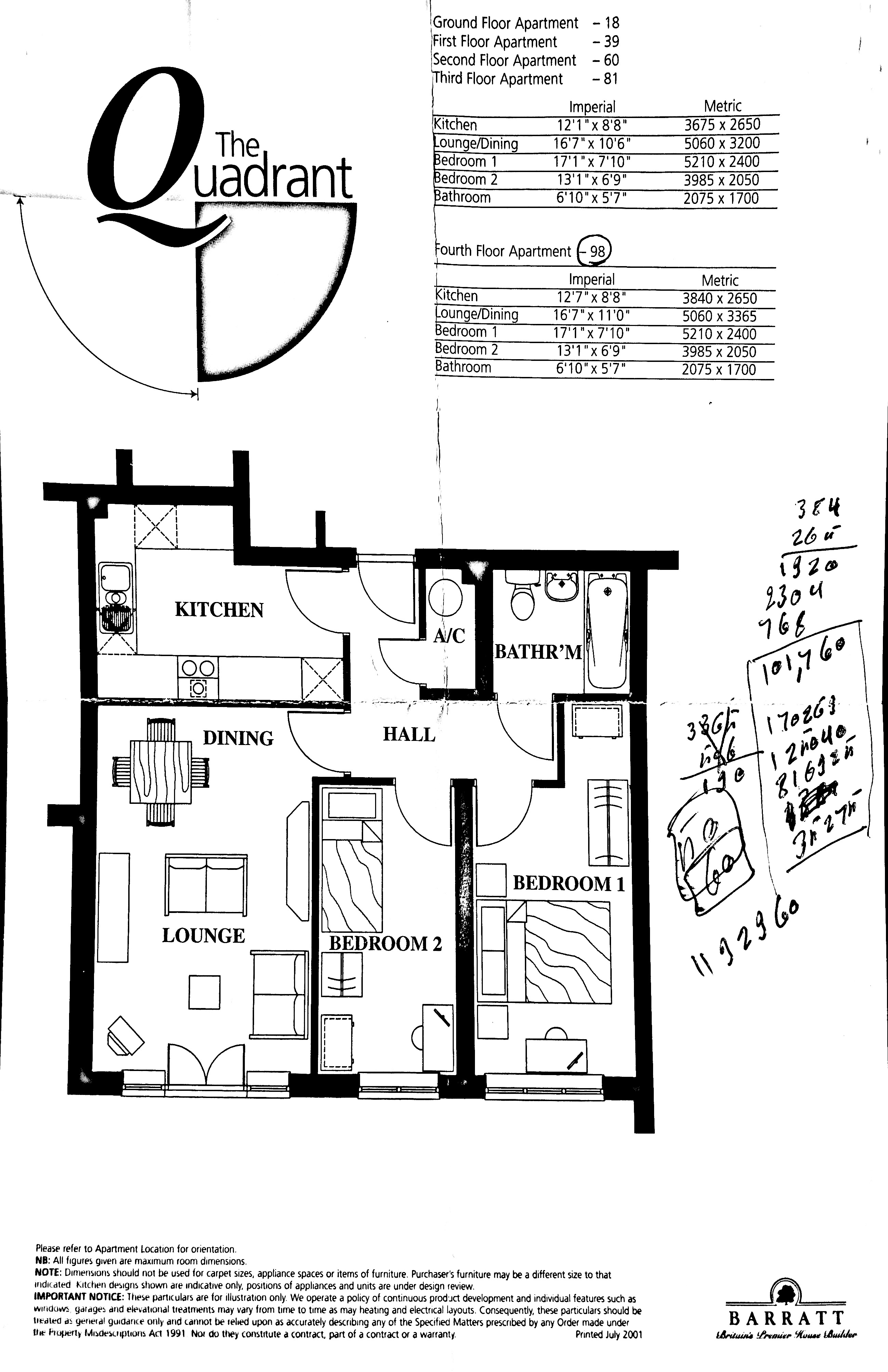 61 Geneva Court, Rookery Way, London floorplan