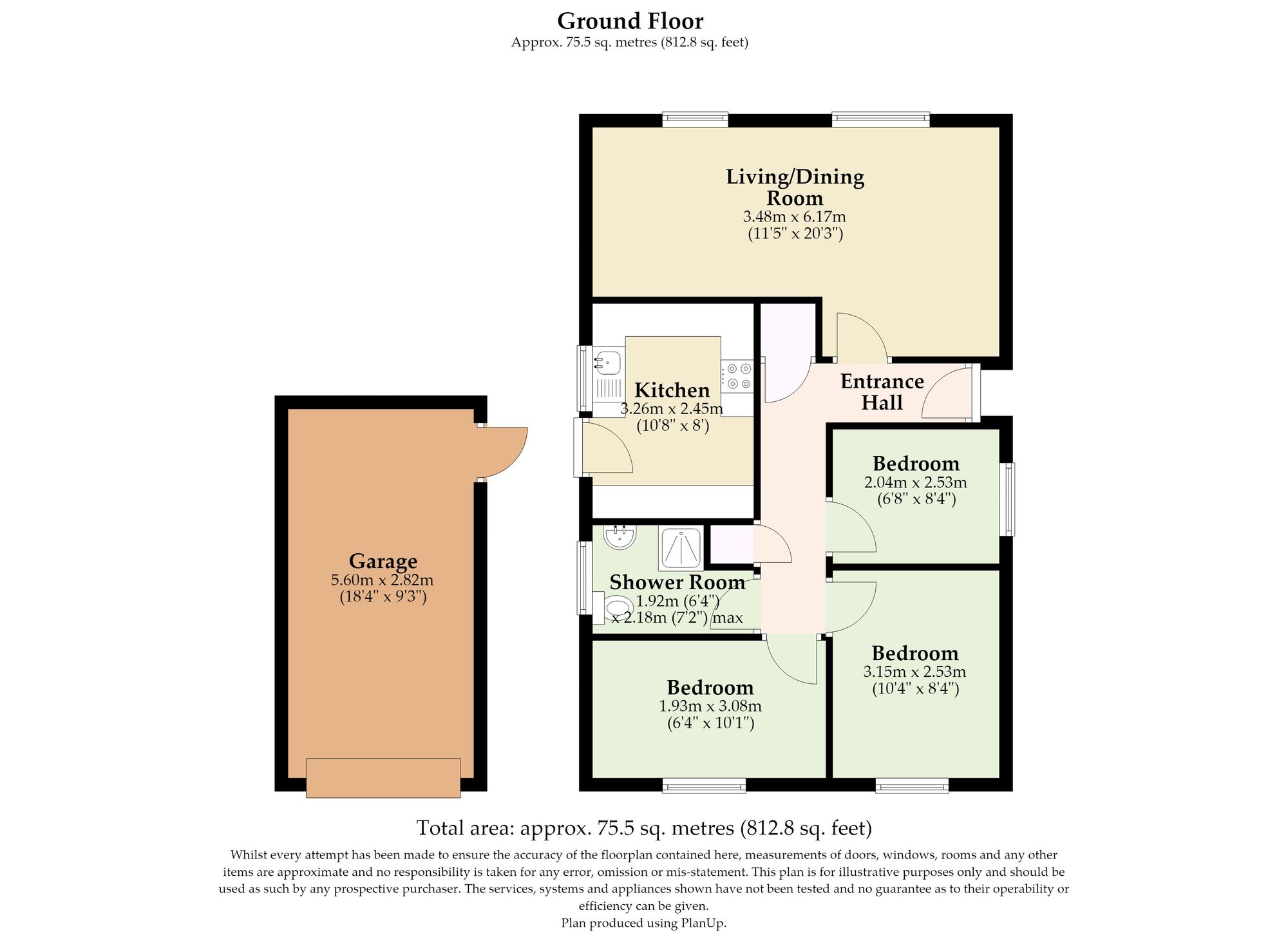 43 Cambrian Crescent, Lowestoft floorplan