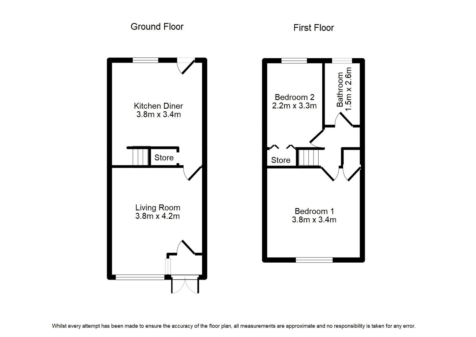 18, St. James Avenue, Bury floorplan