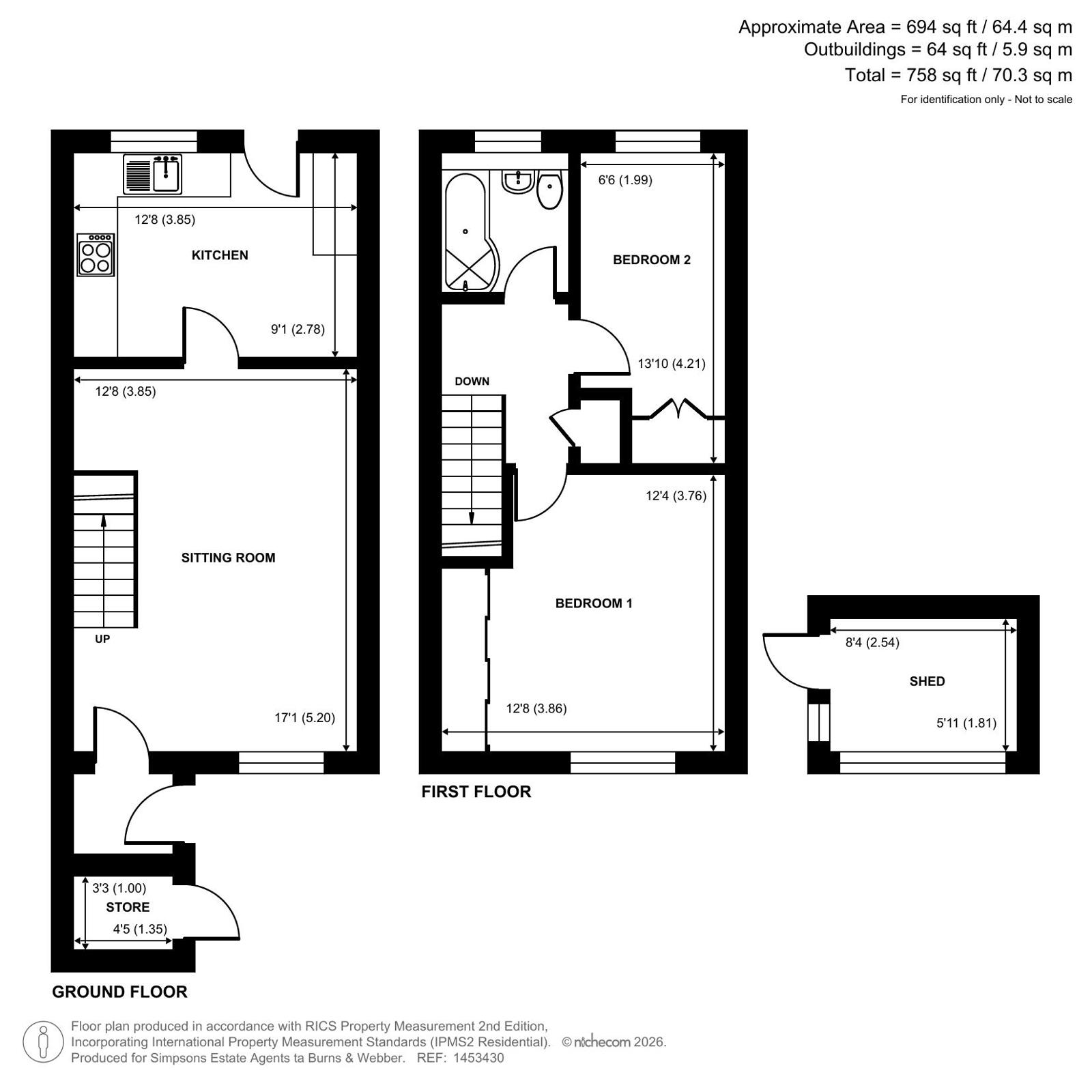 11, Swallow Close, Milford floorplan