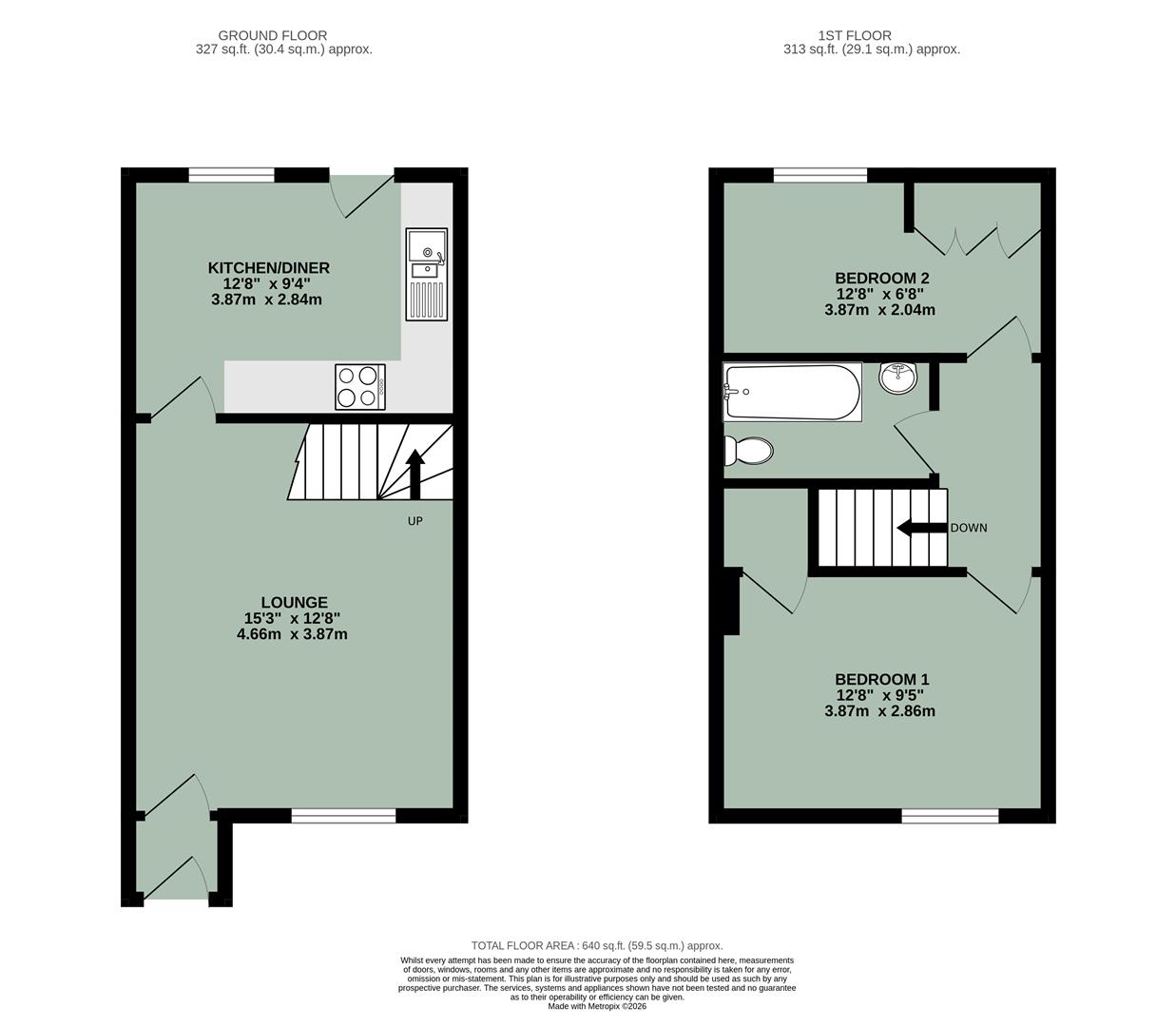 14, Ash Close, Watlington floorplan