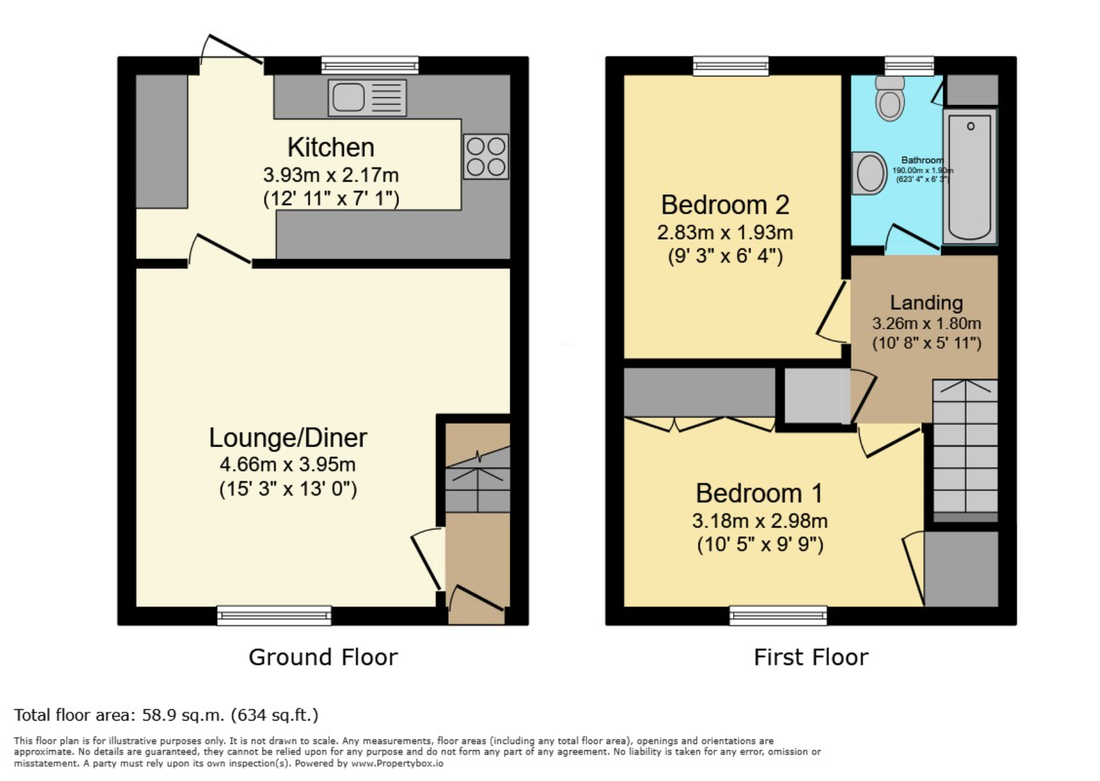 7, Westward Close, Bridgend floorplan