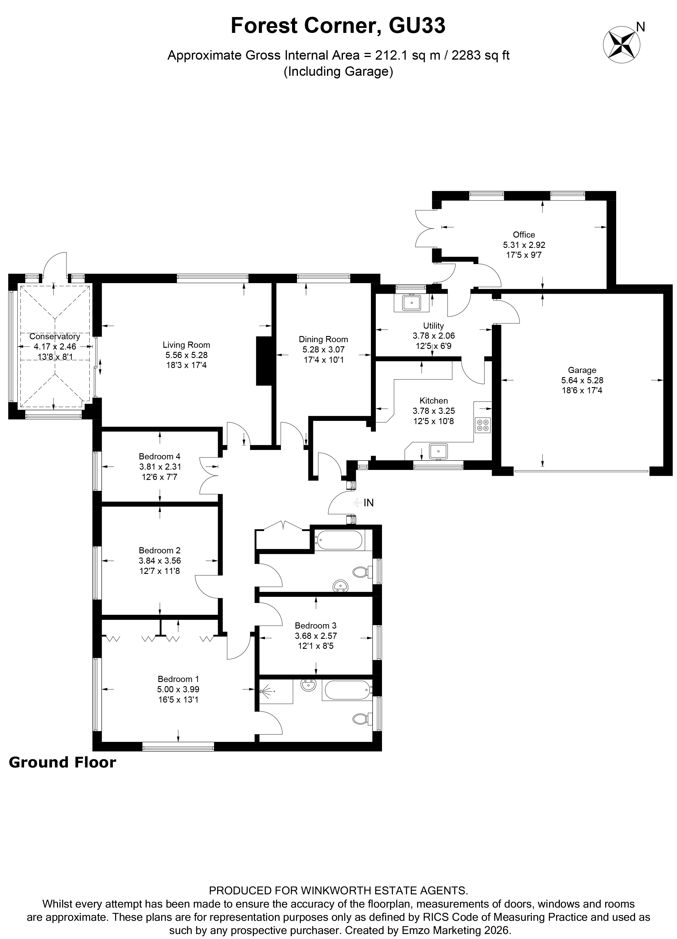 1, Forest Corner, Hampshire floorplan