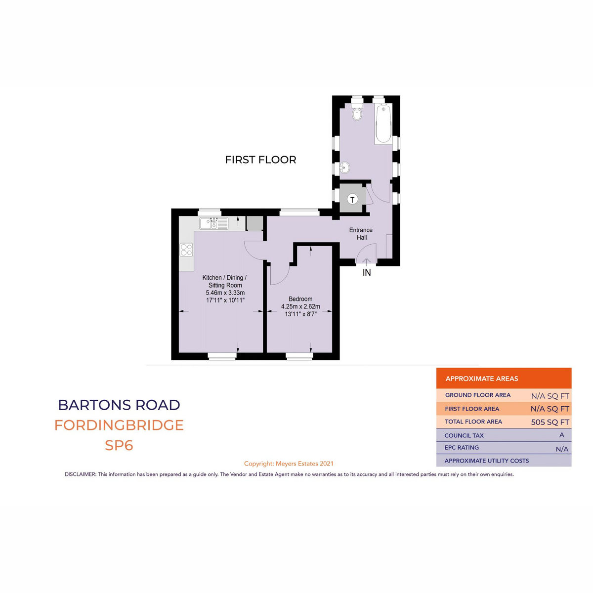 Flat 8 Barton Hall Court, Bartons Road, Fordingbridge floorplan