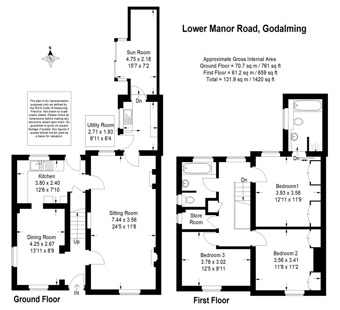 11, Lower Manor Road, Farncombe floorplan