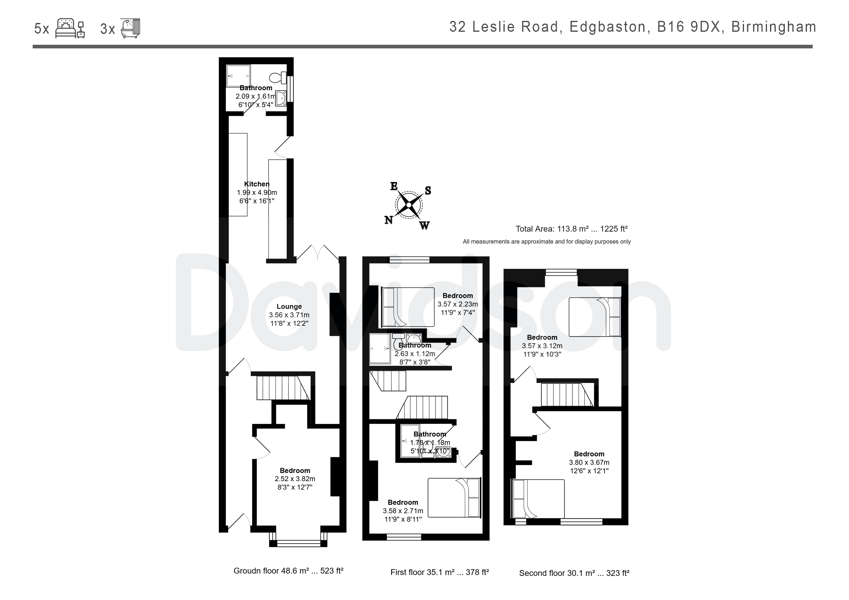 32, Leslie Road, Birmingham floorplan